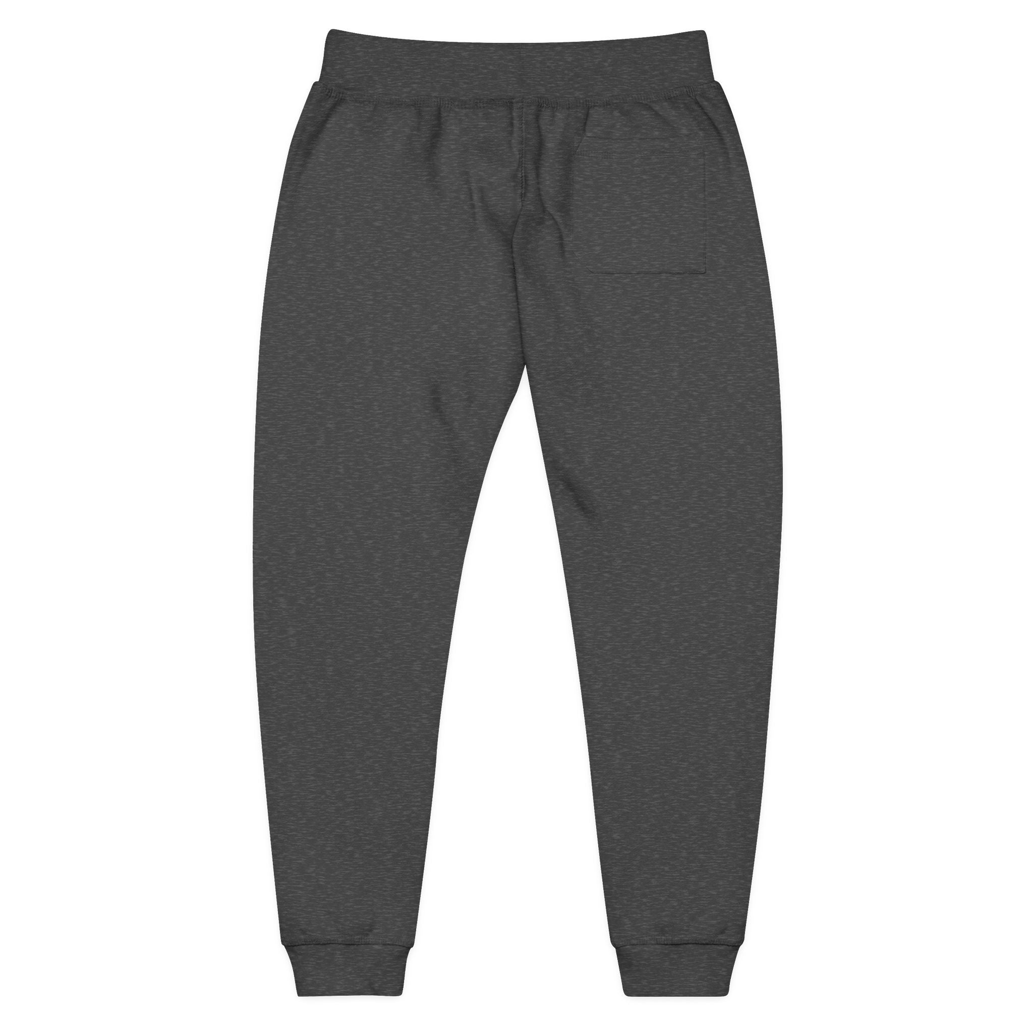 Embroidered 'Nice Fishins Ent' Fleece Sweatpants — Cozy Casual Joggers