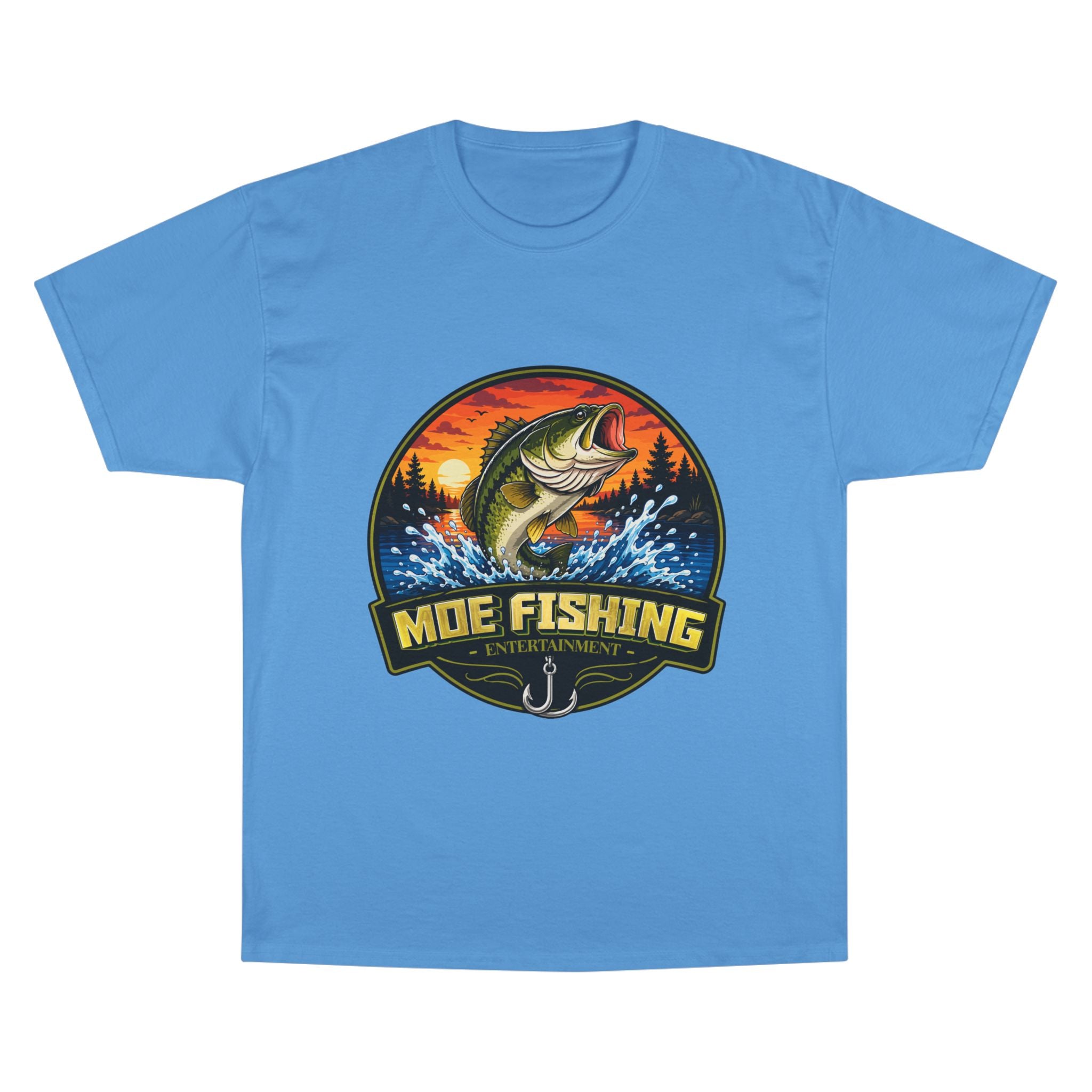 Fishing Logo T-Shirt — "Moe Fishing" Bass Graphic Tee