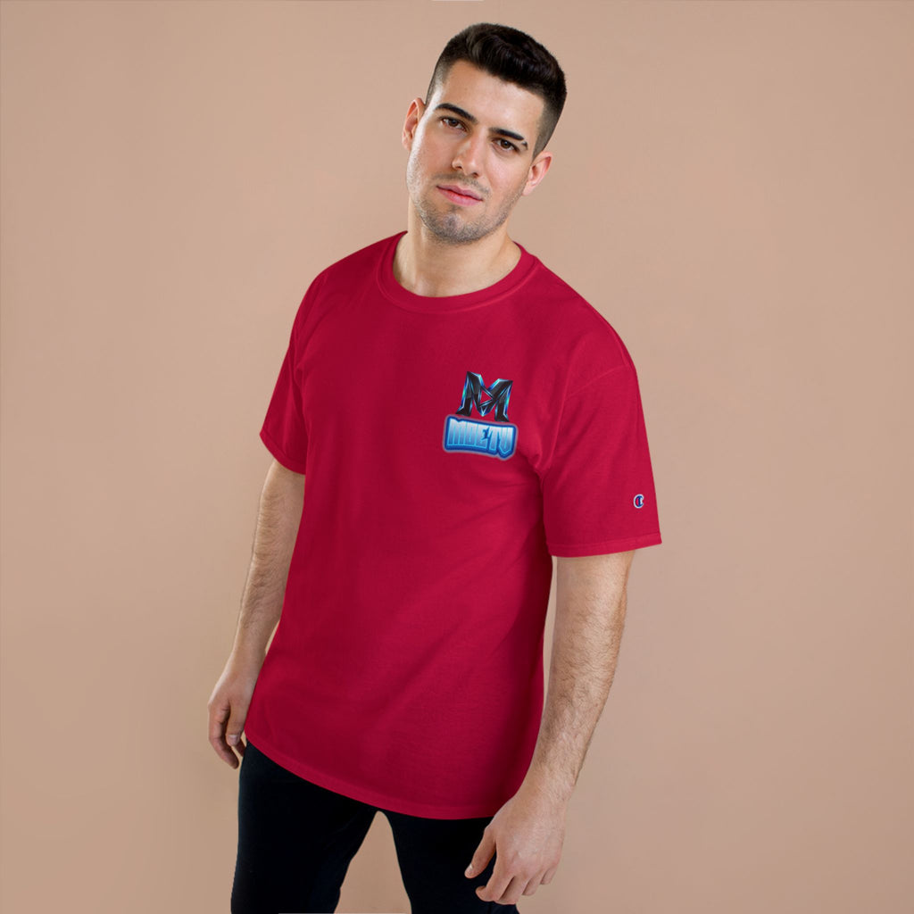 MOETV Champion T-Shirt — Gaming Logo Tee with Dolphin Crest