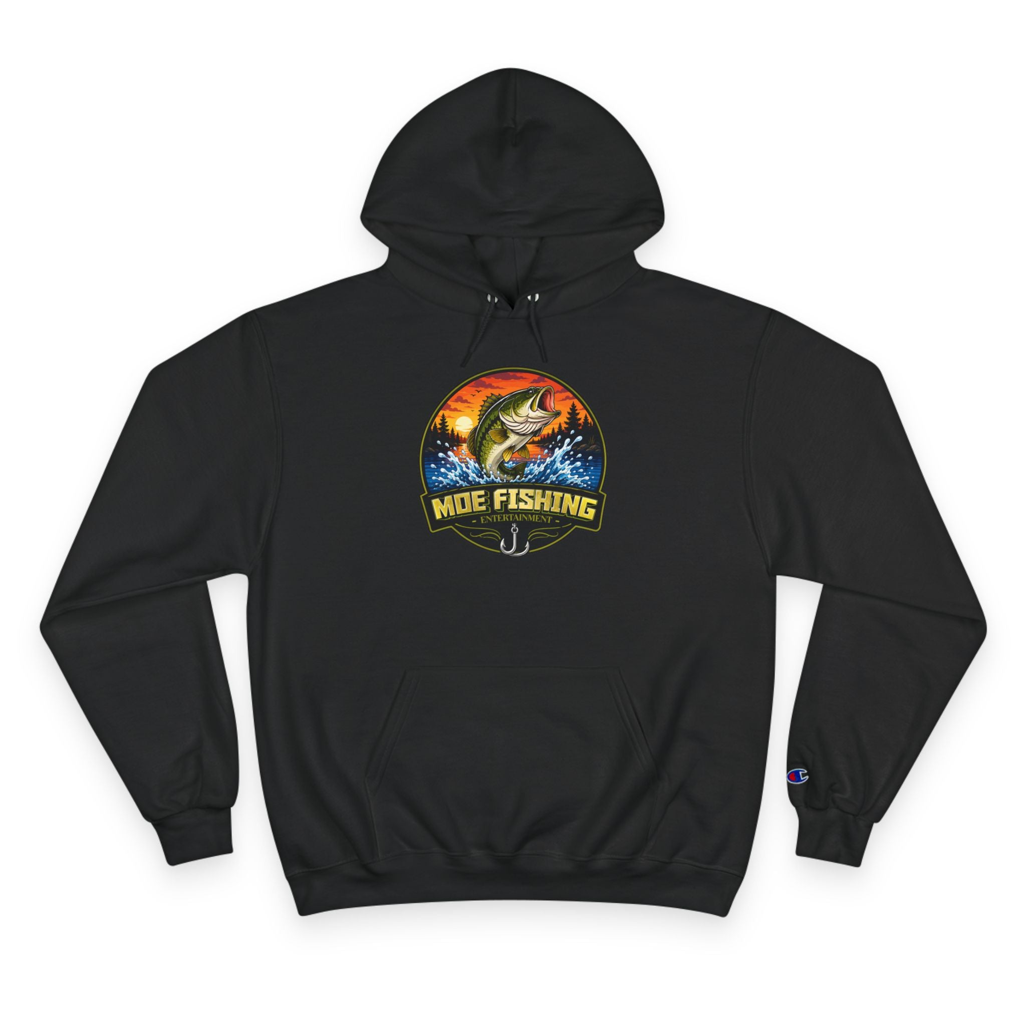 Fishing Champion Hoodie — 'Moe Fishing' Bass Graphic Pullover