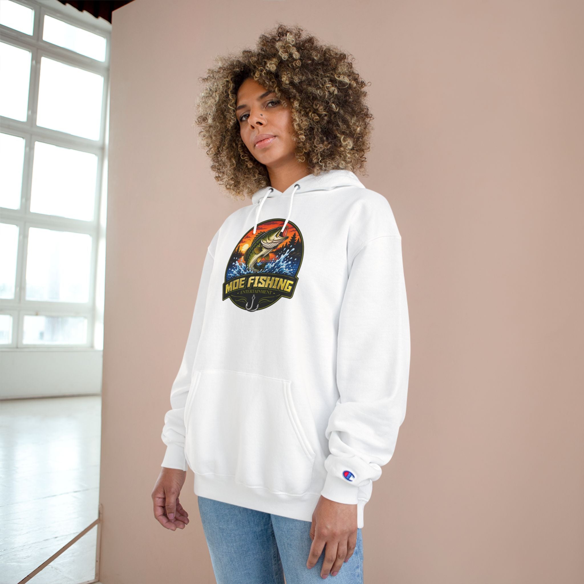 Fishing Champion Hoodie — 'Moe Fishing' Bass Graphic Pullover