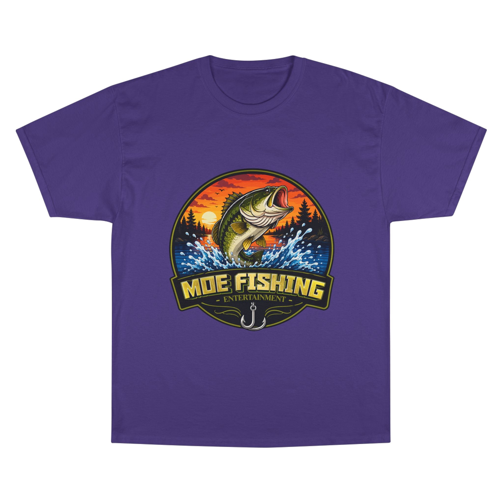 Fishing Logo T-Shirt — "Moe Fishing" Bass Graphic Tee