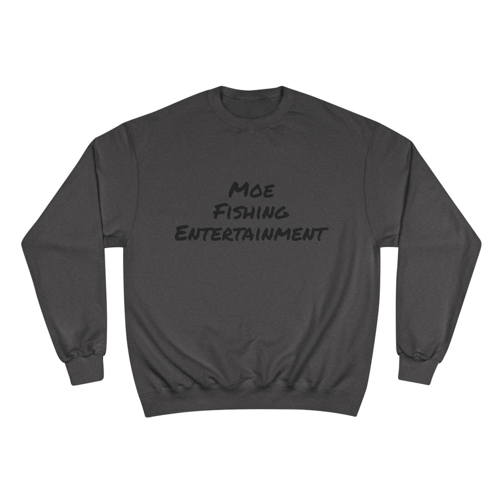 Fishing Sweatshirt — "Moe Fishing Entertainment" Bass Logo Crewneck