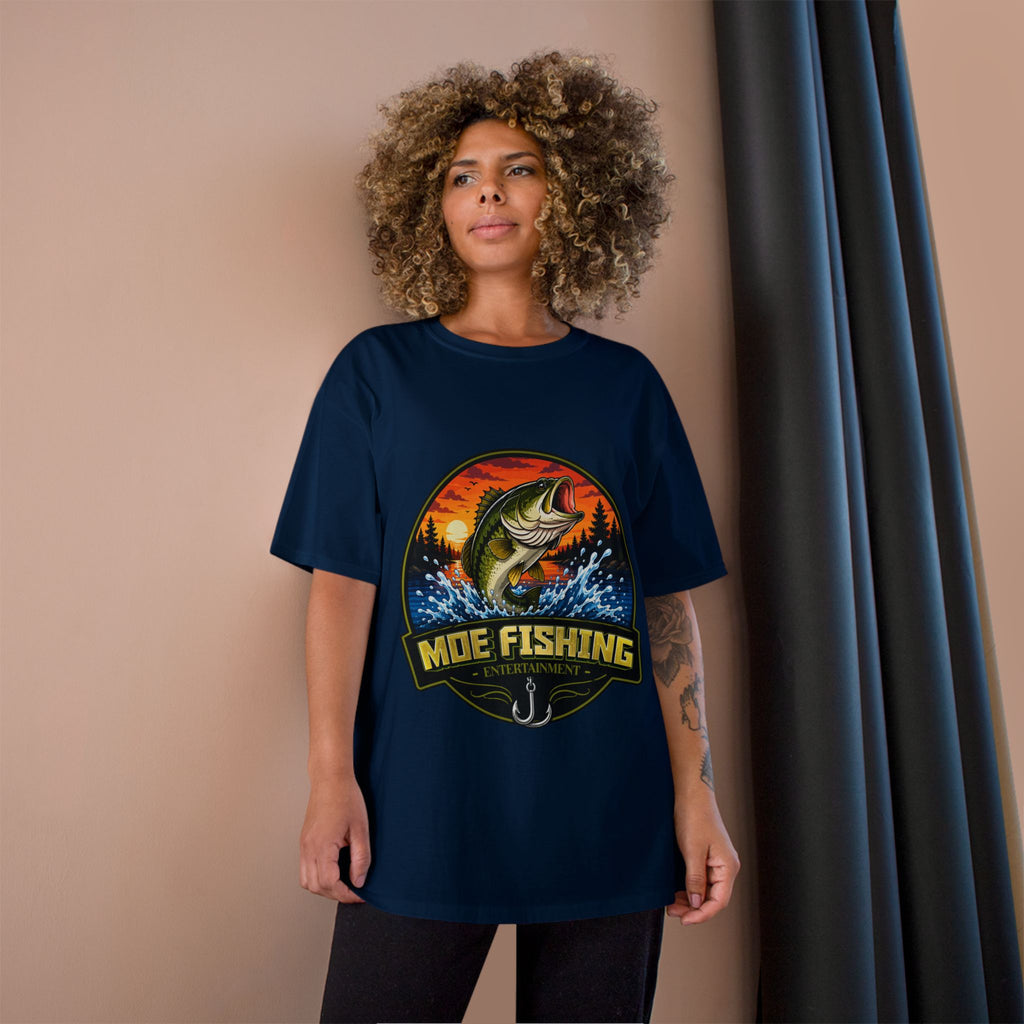 Fishing Logo T-Shirt — "Moe Fishing" Bass Graphic Tee