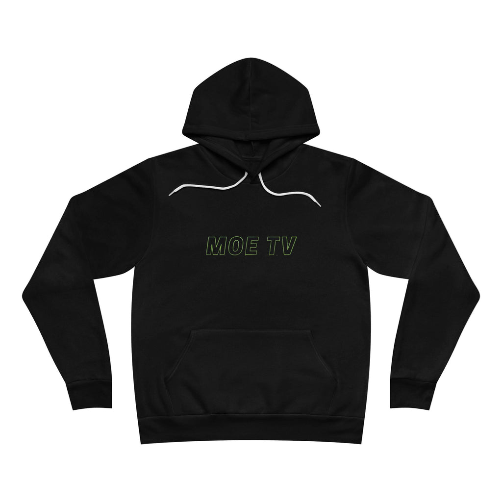 MOE TV Pullover Hoodie — Neon Graphic Fleece Hoodie