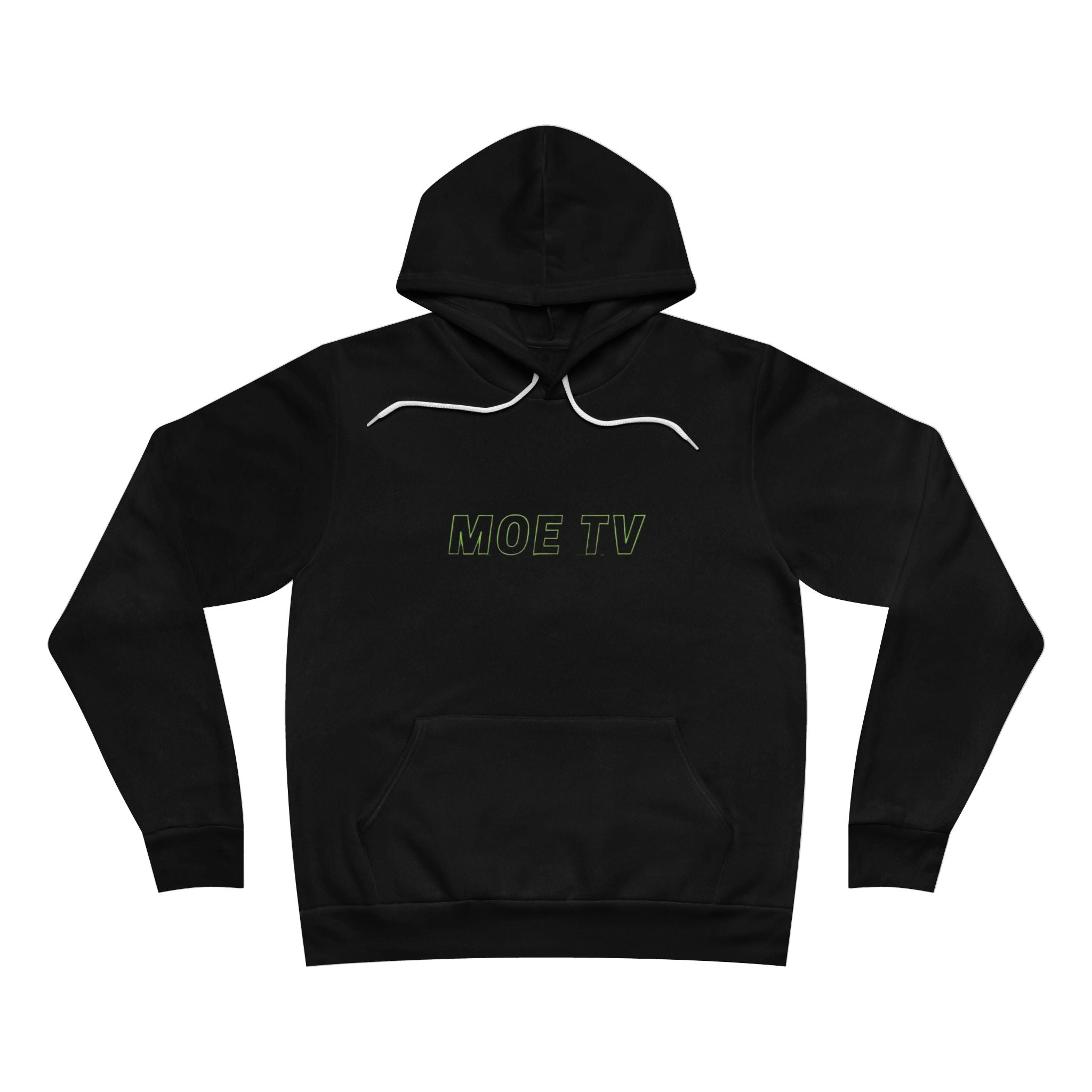 MOE TV Pullover Hoodie — Neon Graphic Fleece Hoodie