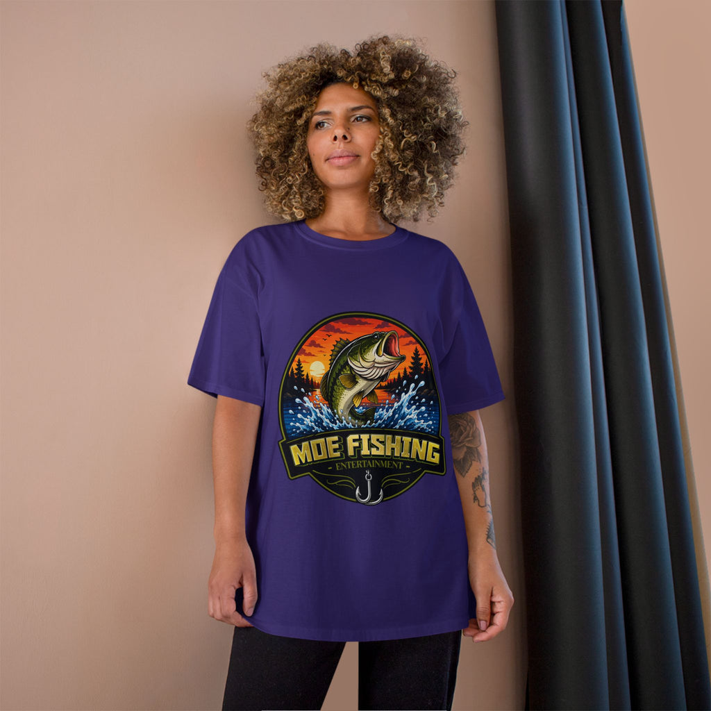 Fishing Logo T-Shirt — "Moe Fishing" Bass Graphic Tee
