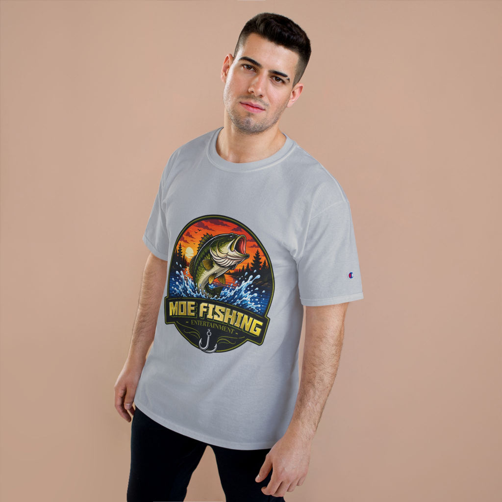 Fishing Logo T-Shirt — "Moe Fishing" Bass Graphic Tee