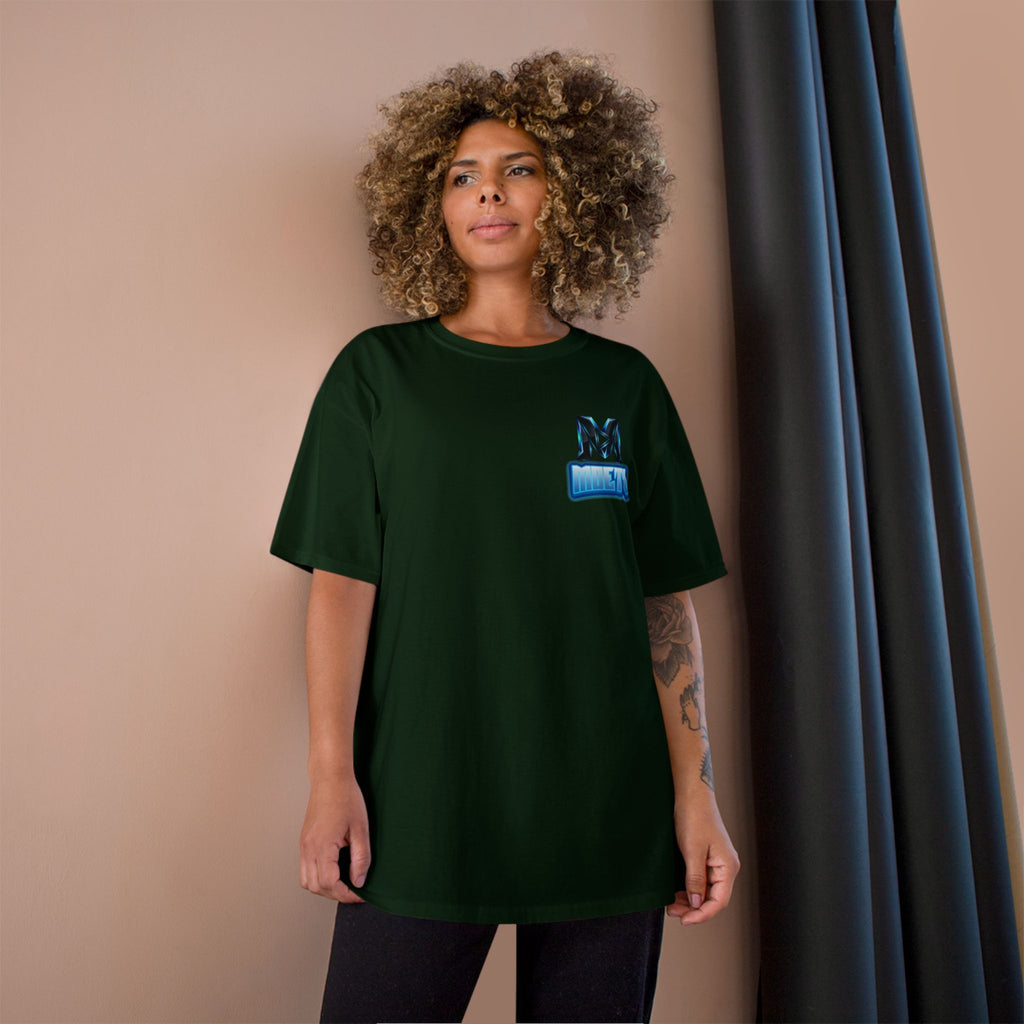 MOETV Champion T-Shirt — Gaming Logo Tee with Dolphin Crest