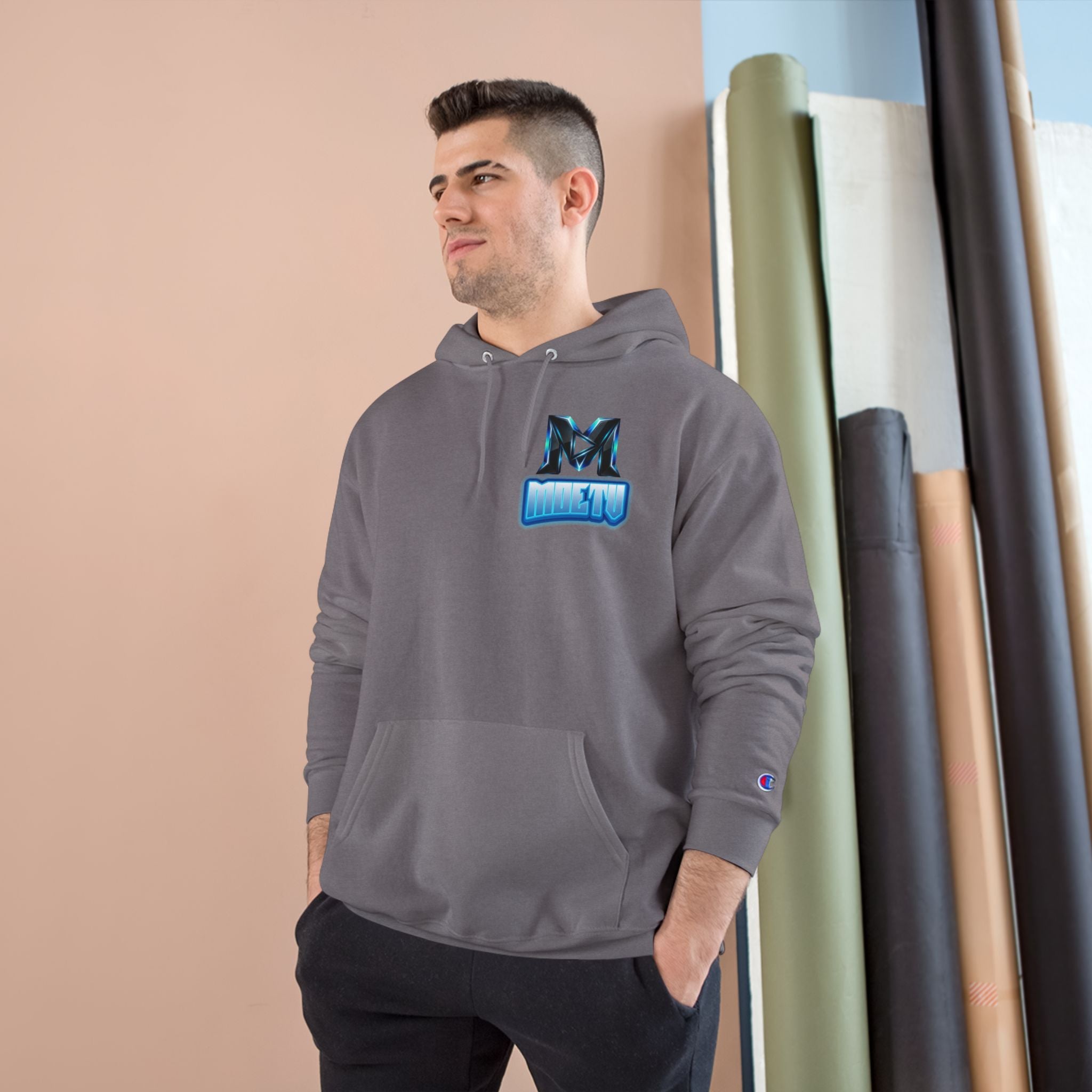 Champion Hoodie — MOETU Gaming Logo Pullover Hooded Sweatshirt