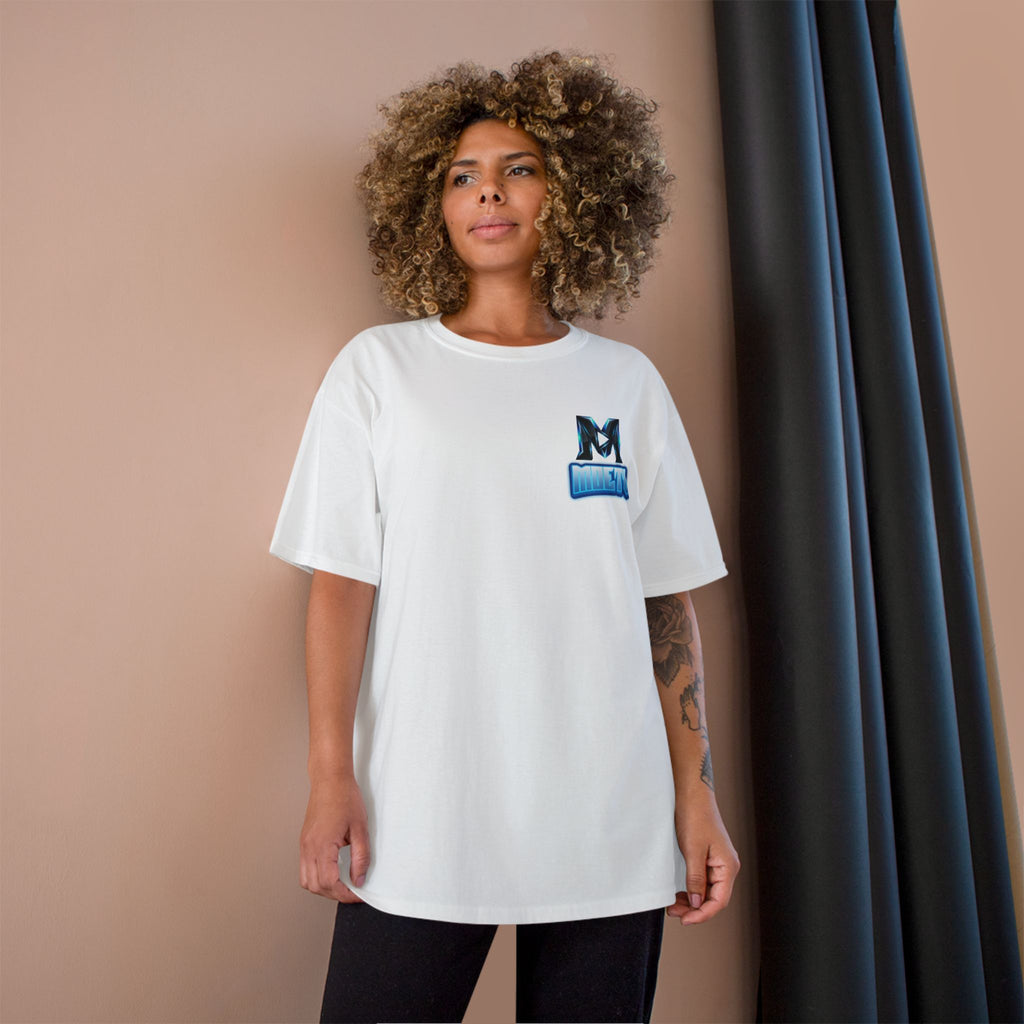 MOETV Champion T-Shirt — Gaming Logo Tee with Dolphin Crest