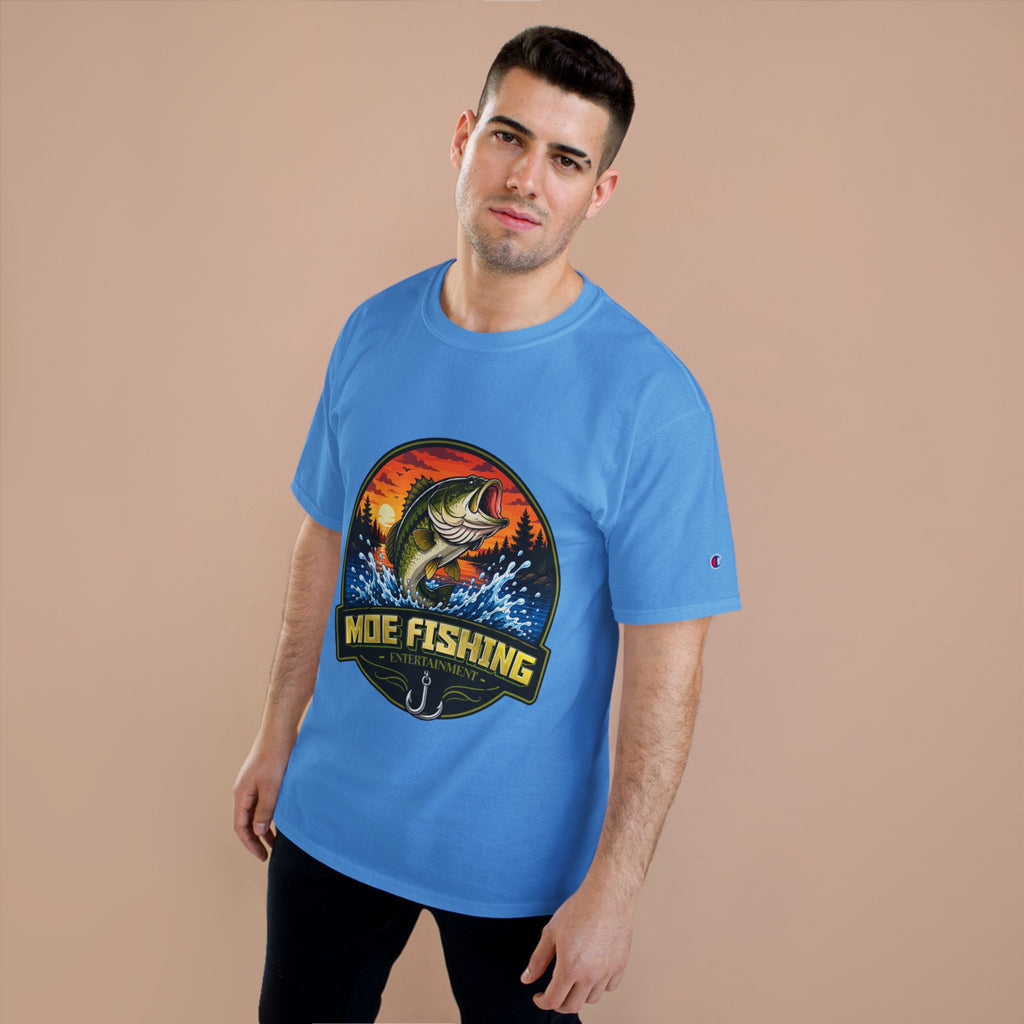 Fishing Logo T-Shirt — "Moe Fishing" Bass Graphic Tee