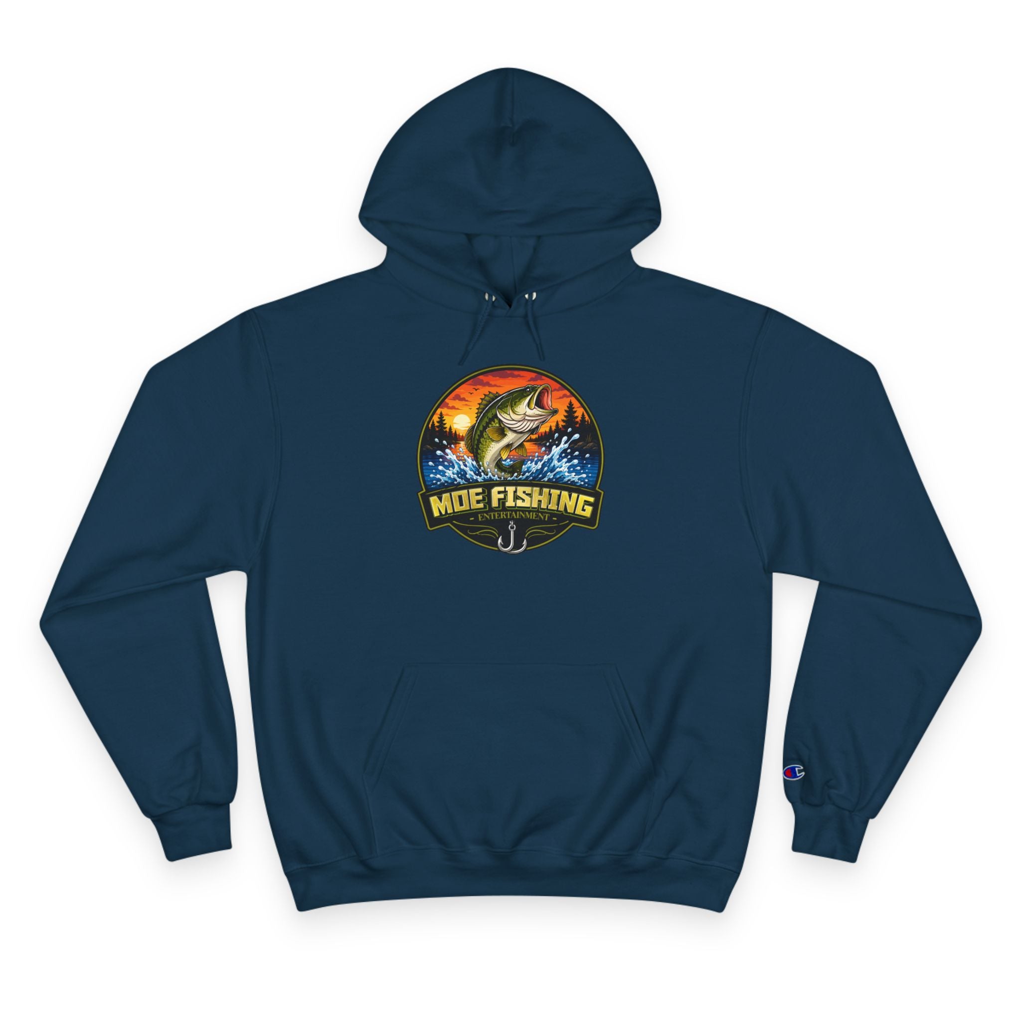 Fishing Champion Hoodie — 'Moe Fishing' Bass Graphic Pullover