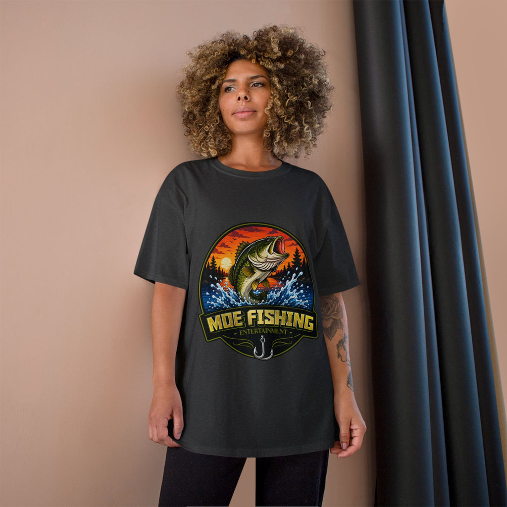 Fishing Logo T-Shirt — "Moe Fishing" Bass Graphic Tee