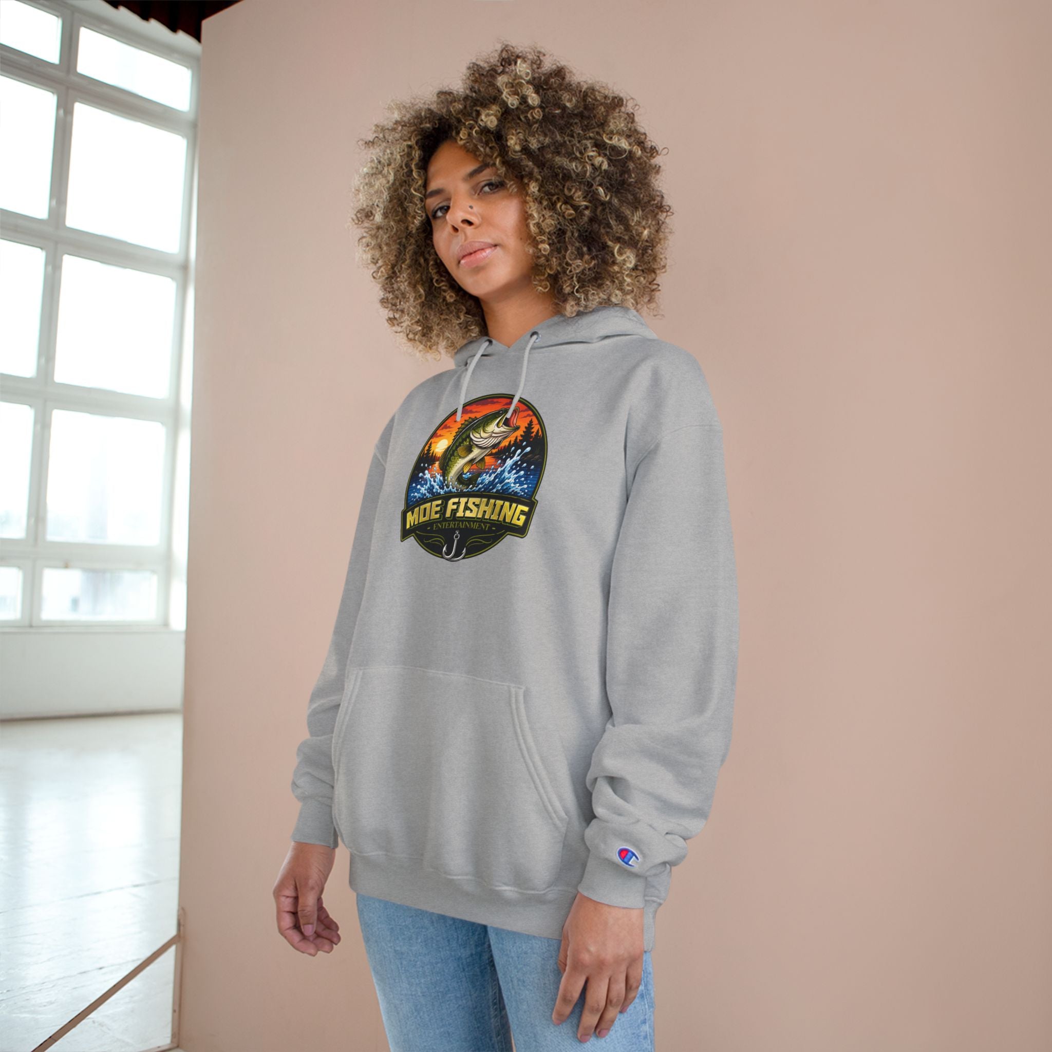 Fishing Champion Hoodie — 'Moe Fishing' Bass Graphic Pullover