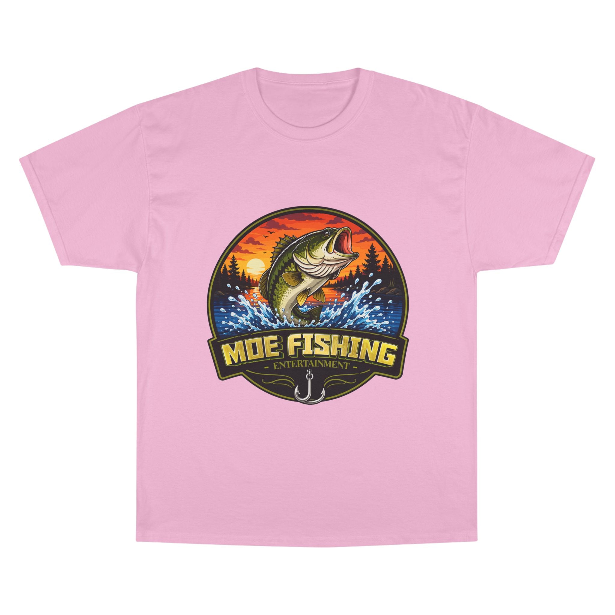 Fishing Logo T-Shirt — "Moe Fishing" Bass Graphic Tee