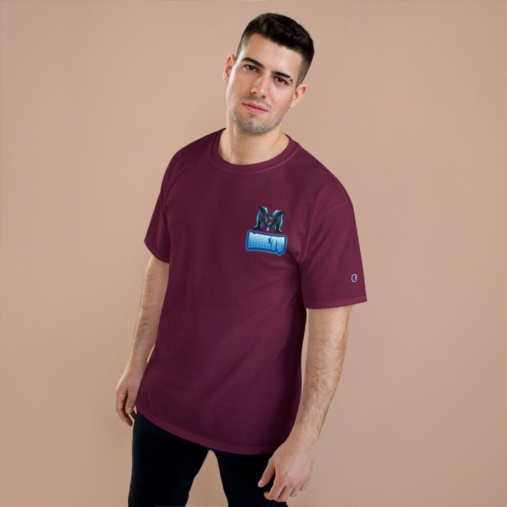 MOETV Champion T-Shirt — Gaming Logo Tee with Dolphin Crest