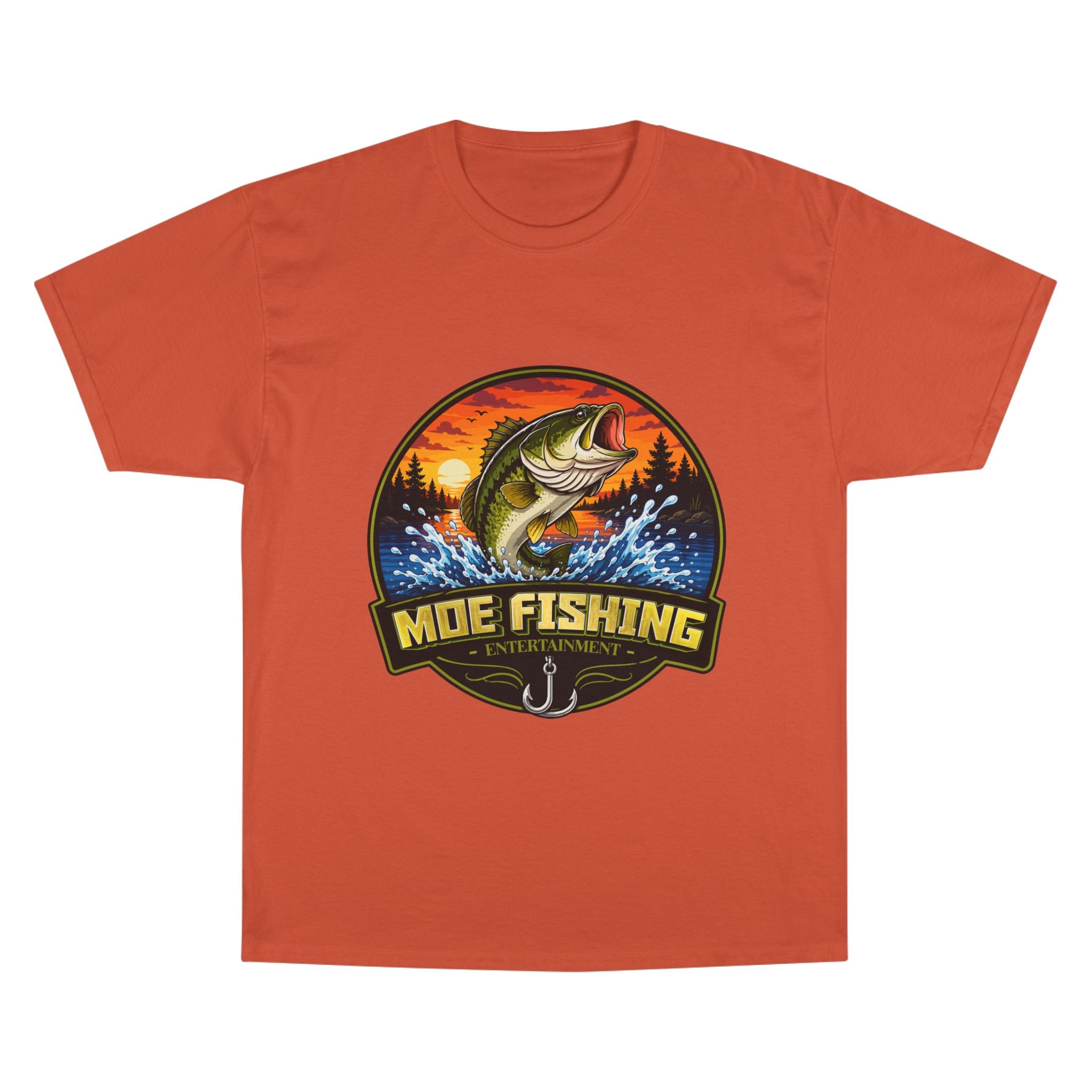 Fishing Logo T-Shirt — "Moe Fishing" Bass Graphic Tee