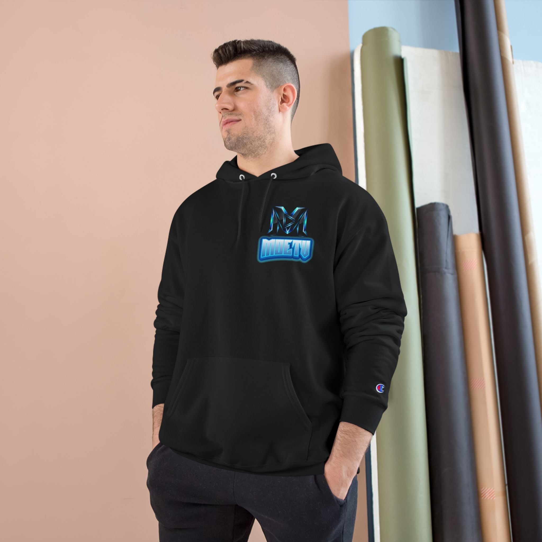 Champion Hoodie — MOETU Gaming Logo Pullover Hooded Sweatshirt