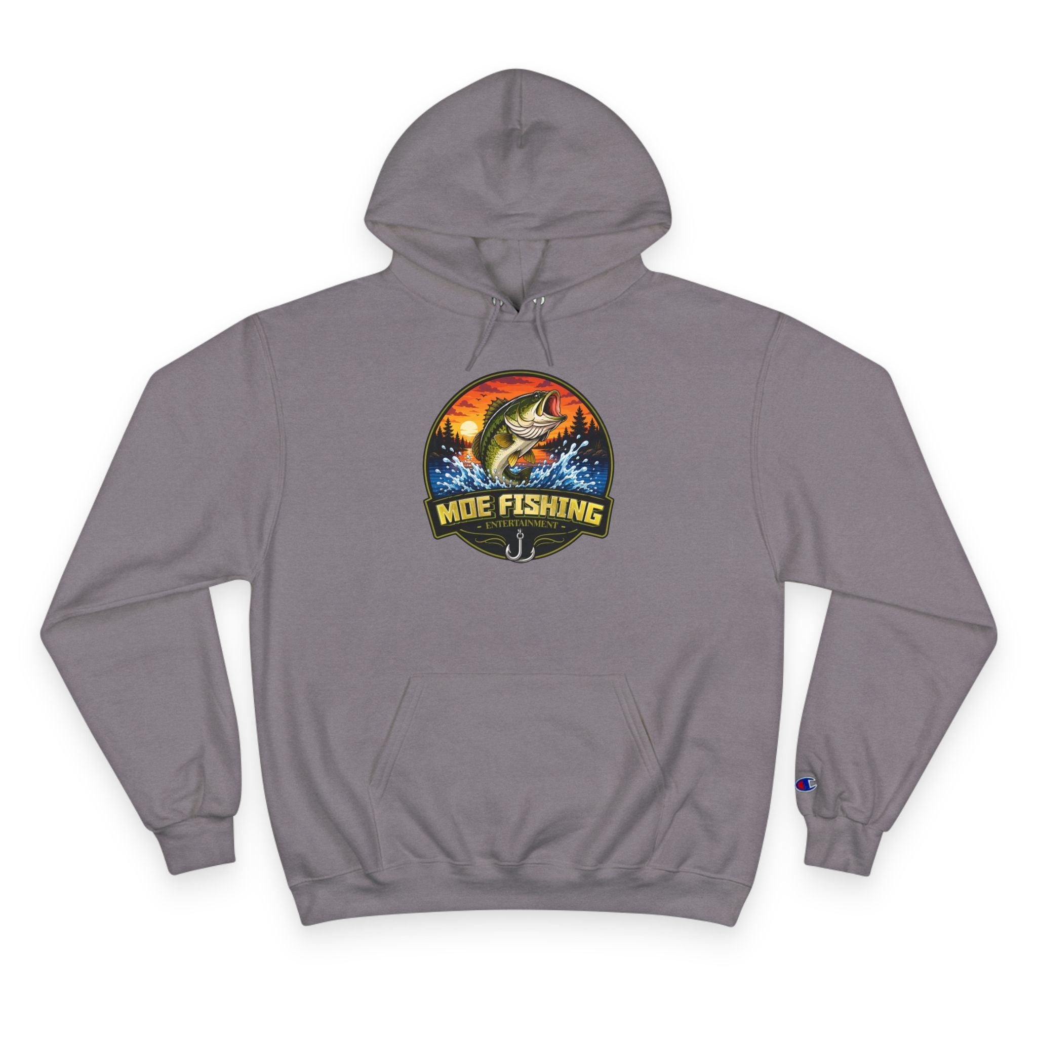 Fishing Champion Hoodie — 'Moe Fishing' Bass Graphic Pullover