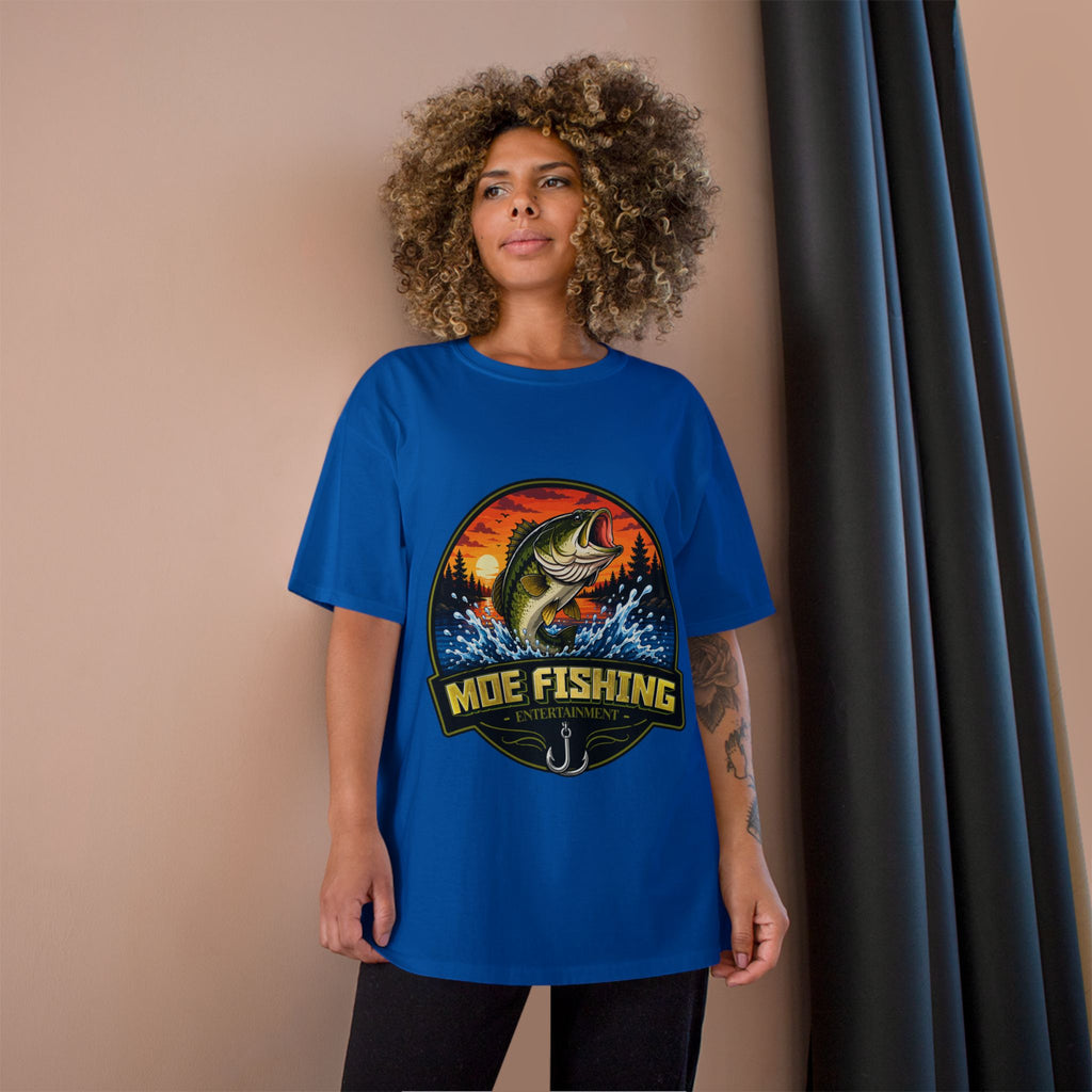 Fishing Logo T-Shirt — "Moe Fishing" Bass Graphic Tee