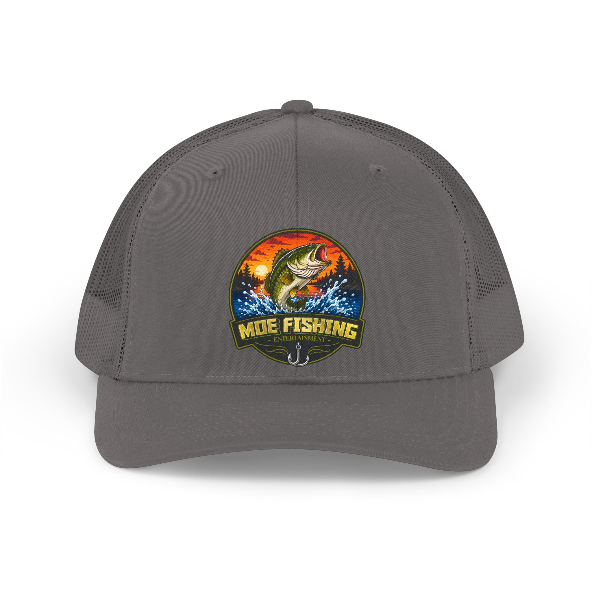 Fishing Trucker Hat – Retro Bass Patch Cap