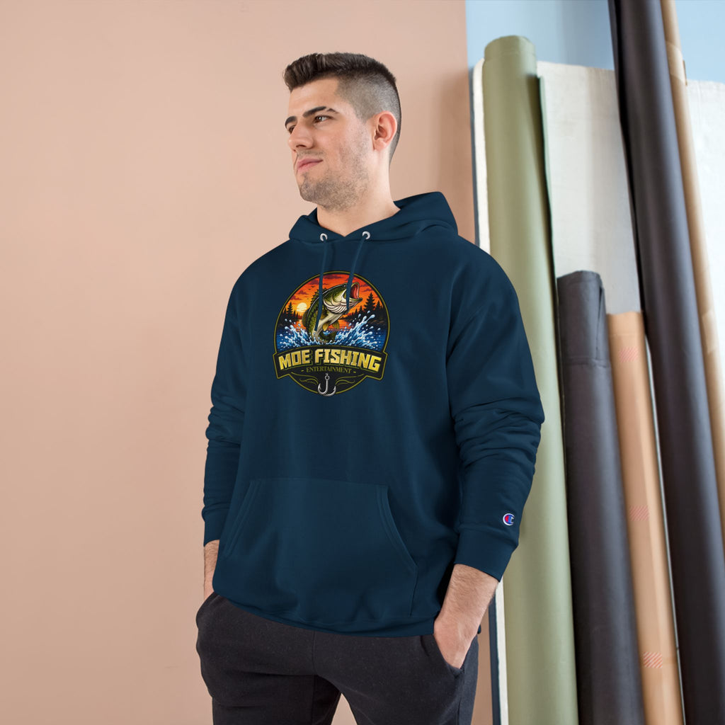 Fishing Champion Hoodie — 'Moe Fishing' Bass Graphic Pullover