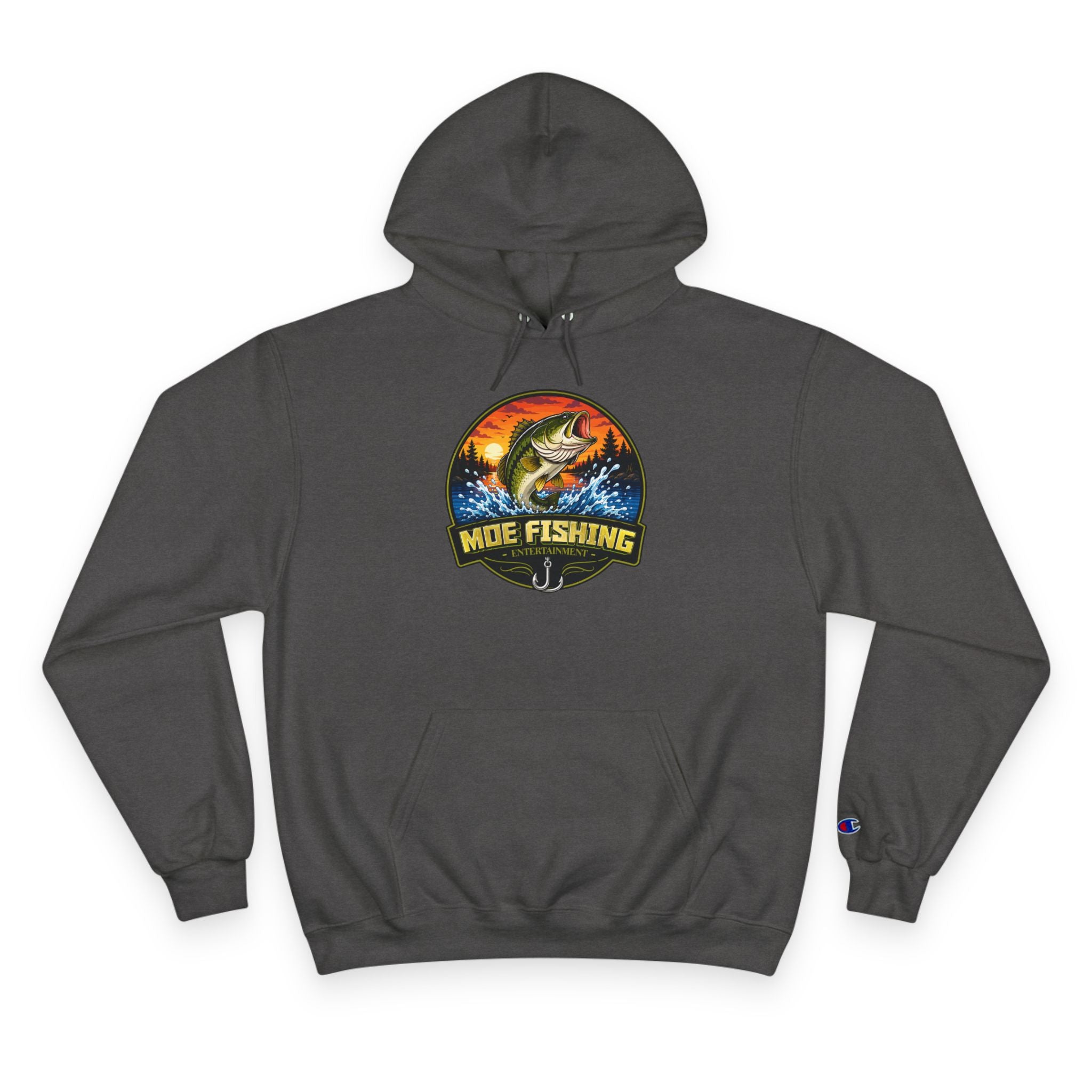 Fishing Champion Hoodie — 'Moe Fishing' Bass Graphic Pullover