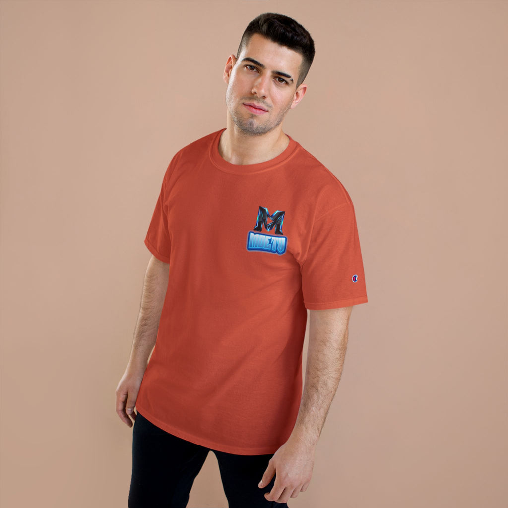 MOETV Champion T-Shirt — Gaming Logo Tee with Dolphin Crest