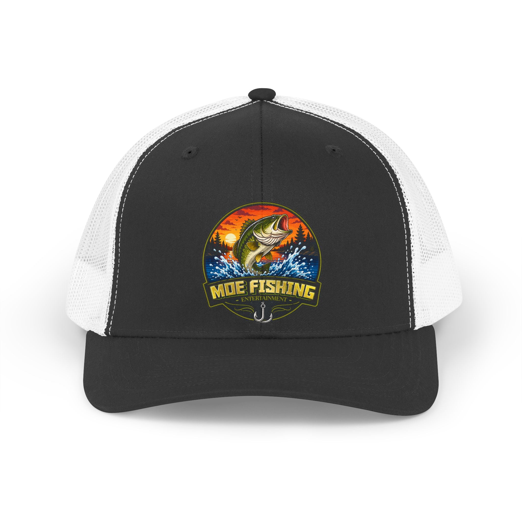 Fishing Trucker Hat – Retro Bass Patch Cap