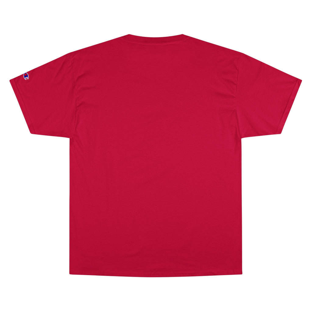 Champion T-Shirt — "Moe Fishing Entertainment" Script Logo Tee