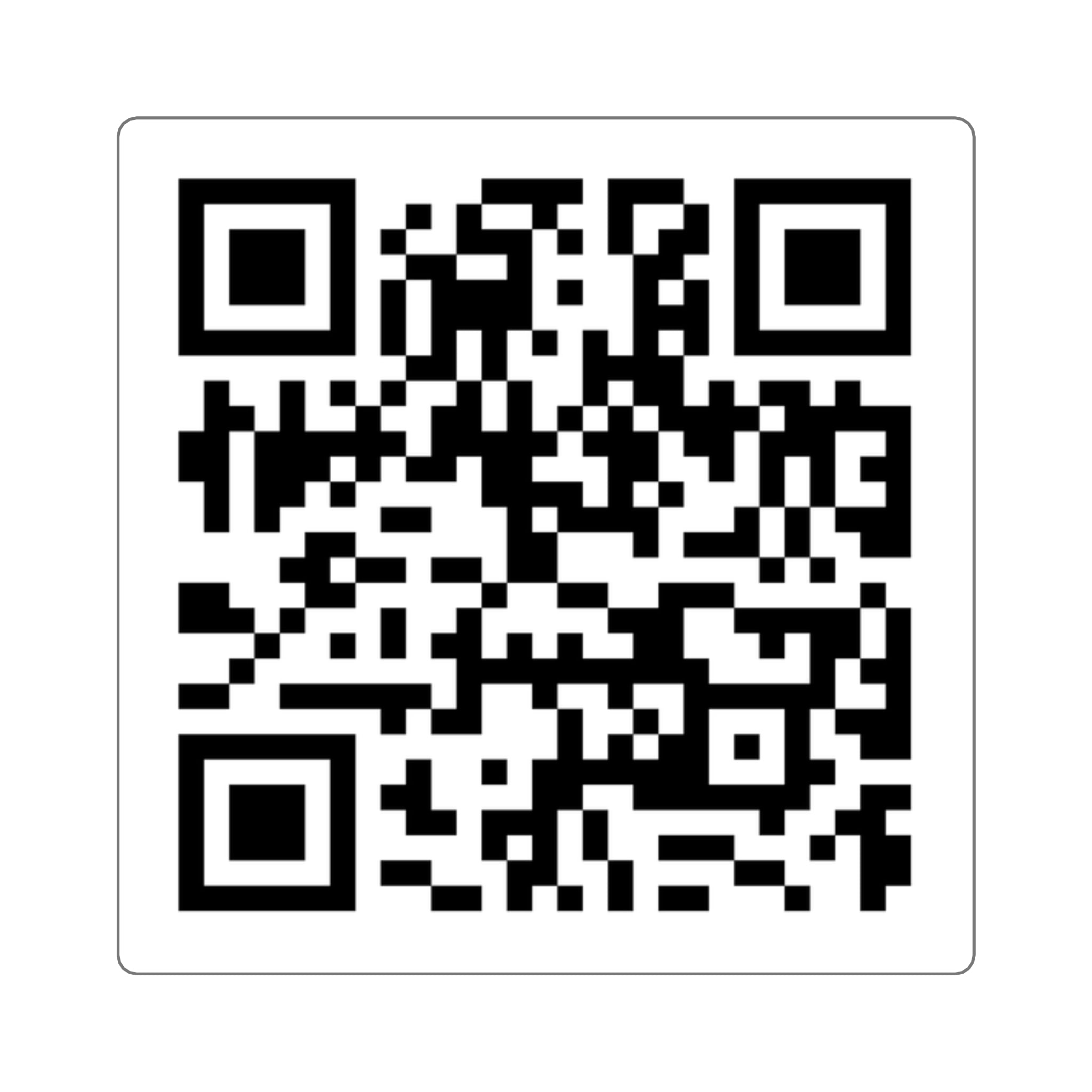 QR Code Square Sticker — Custom Scannable Label for Laptops, Packaging & Events