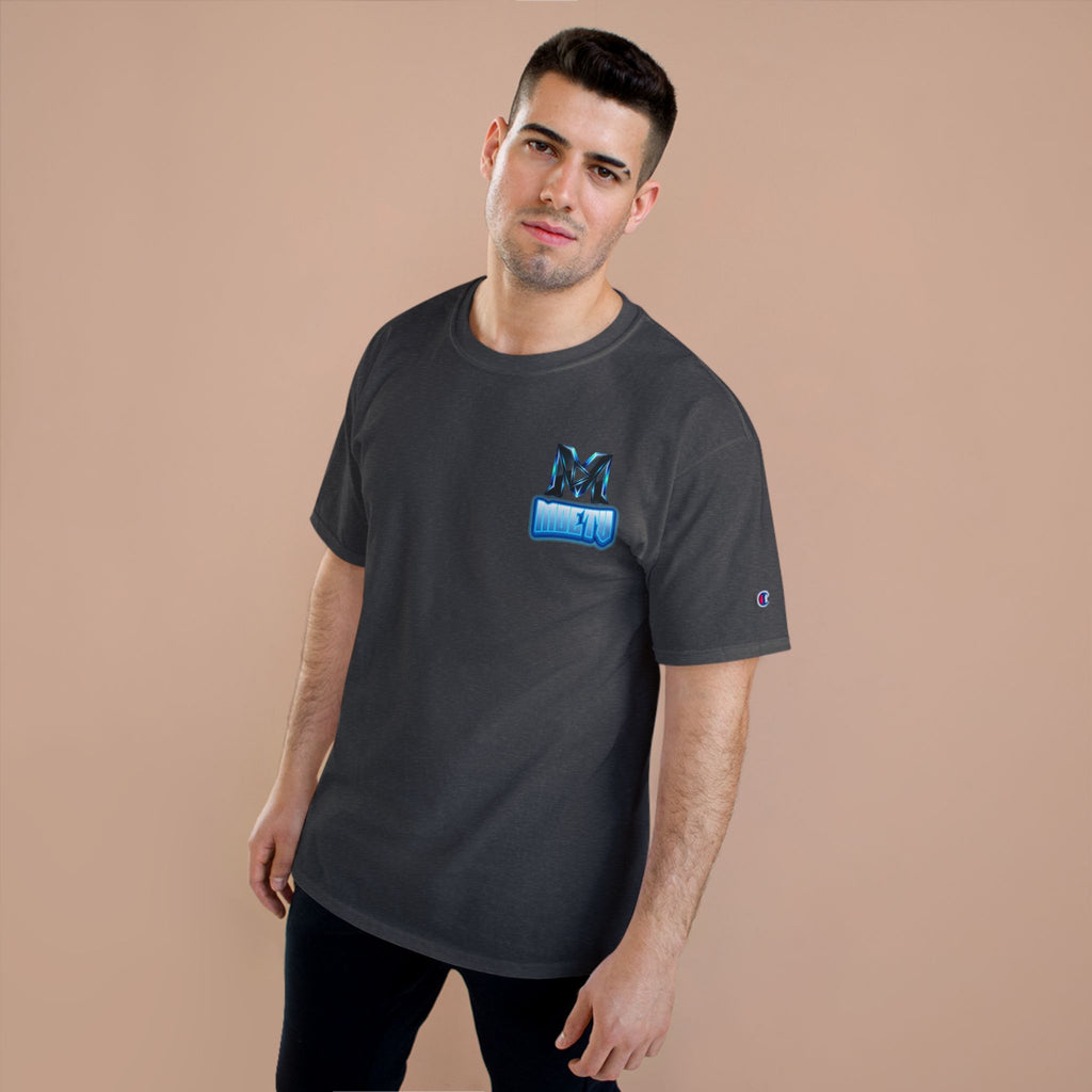 MOETV Champion T-Shirt — Gaming Logo Tee with Dolphin Crest