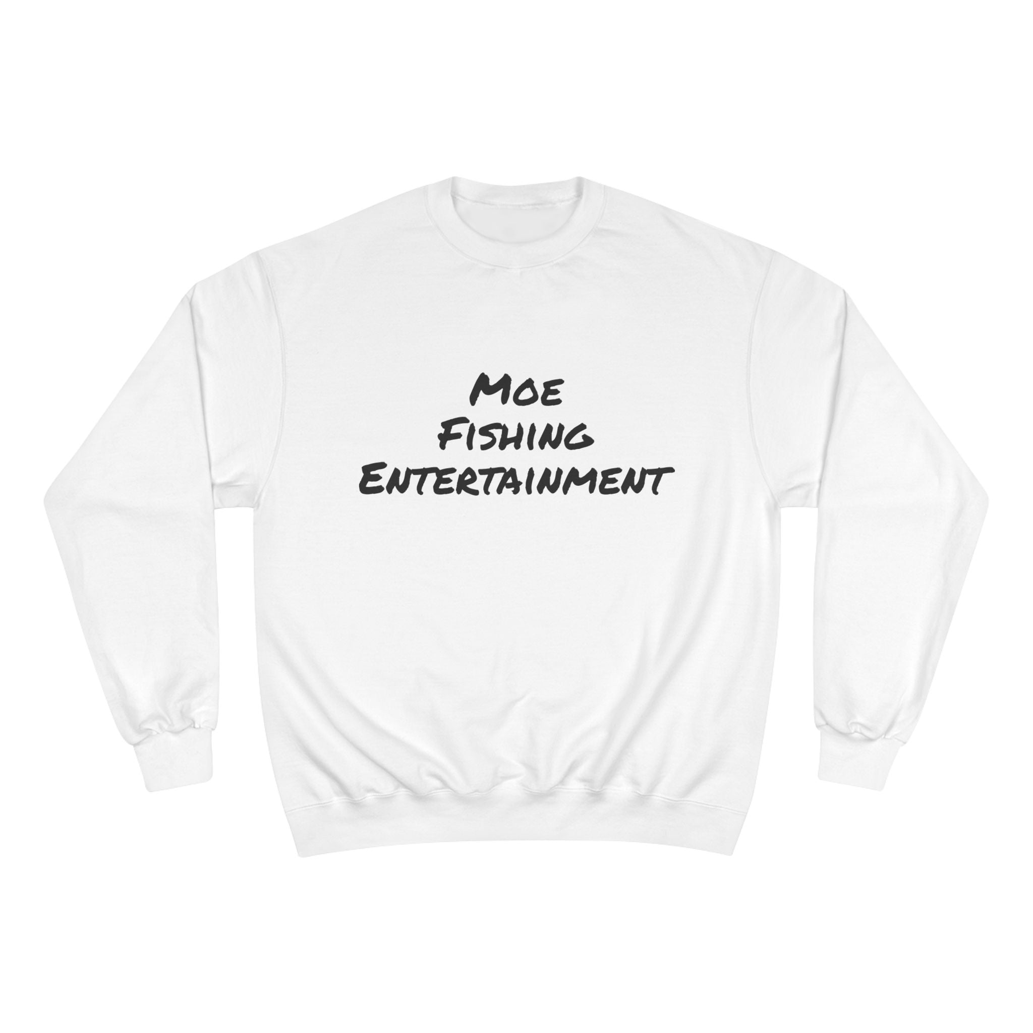 Fishing Sweatshirt — "Moe Fishing Entertainment" Bass Logo Crewneck