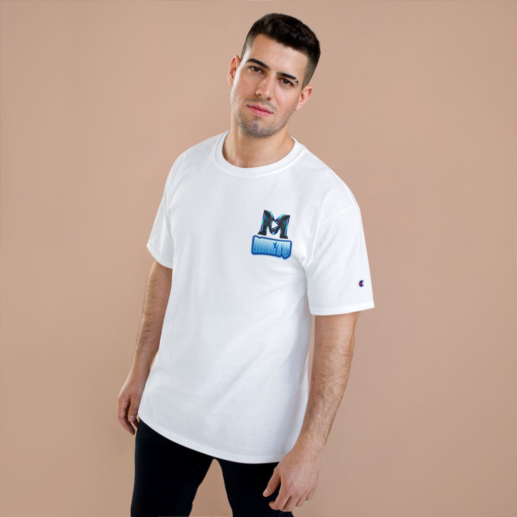 MOETV Champion T-Shirt — Gaming Logo Tee with Dolphin Crest