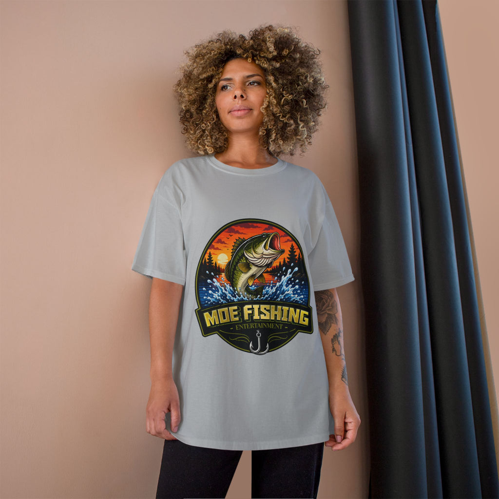 Fishing Logo T-Shirt — "Moe Fishing" Bass Graphic Tee