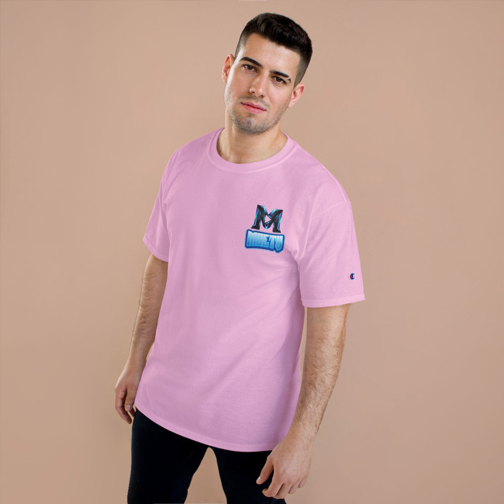 MOETV Champion T-Shirt — Gaming Logo Tee with Dolphin Crest