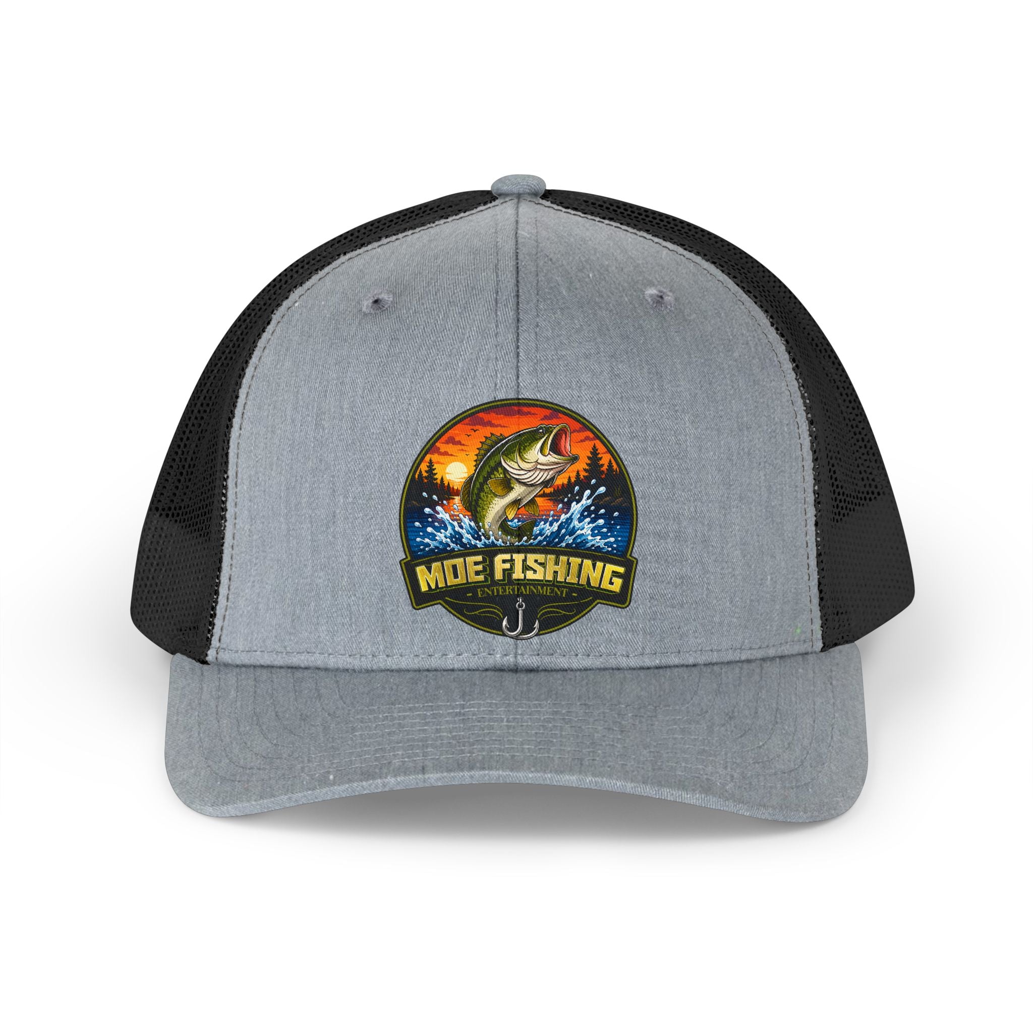 Fishing Trucker Hat – Retro Bass Patch Cap