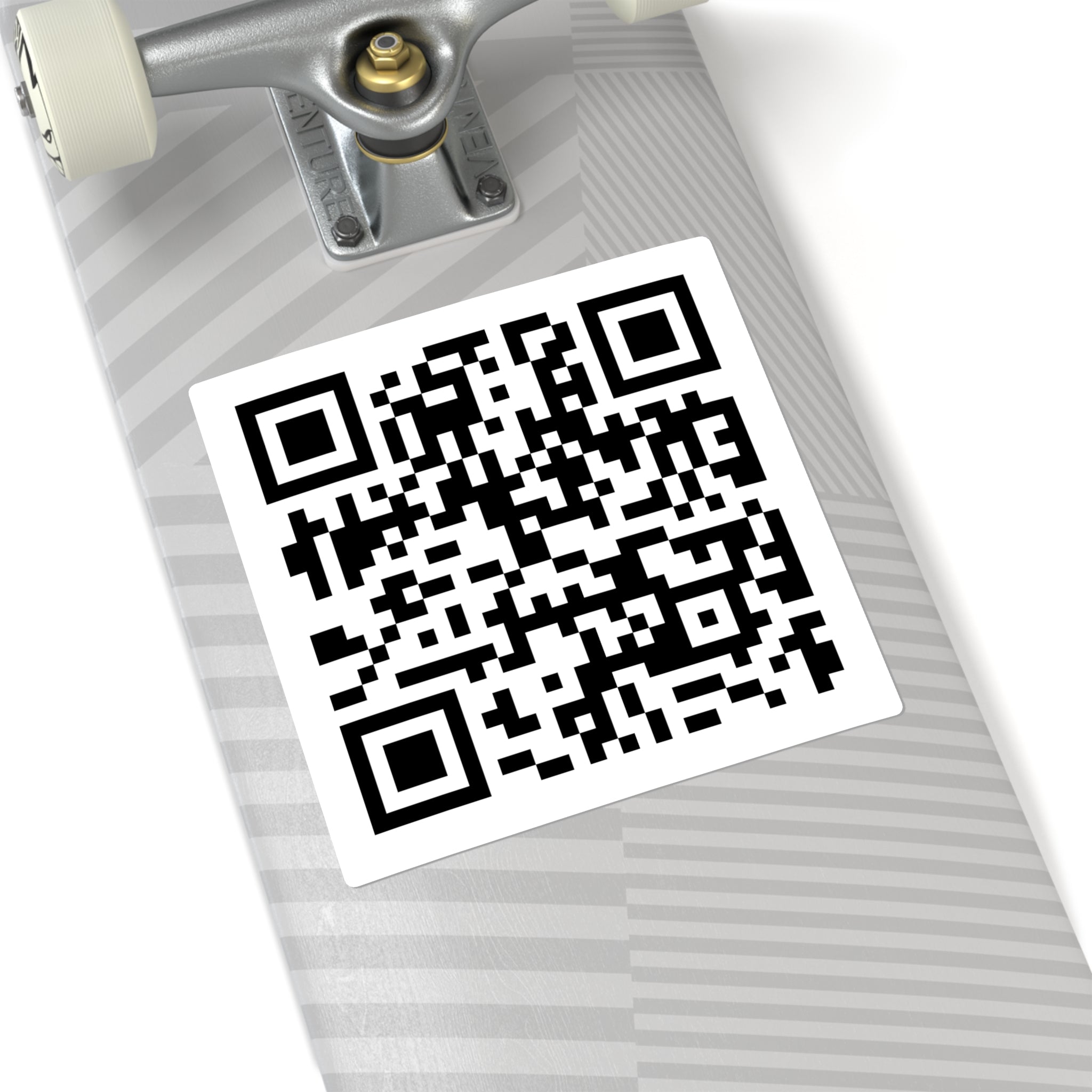 QR Code Square Sticker — Custom Scannable Label for Laptops, Packaging & Events