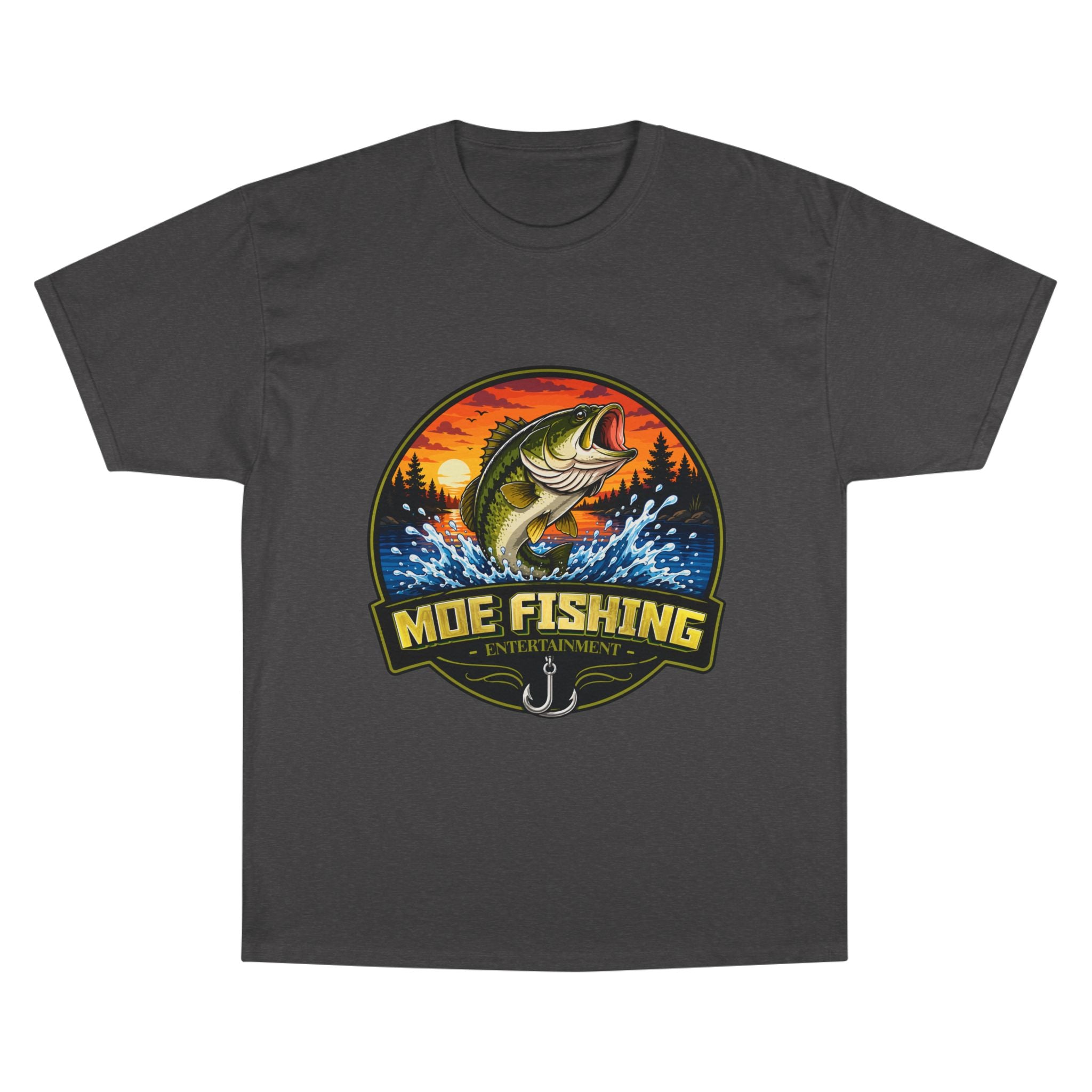 Fishing Logo T-Shirt — "Moe Fishing" Bass Graphic Tee