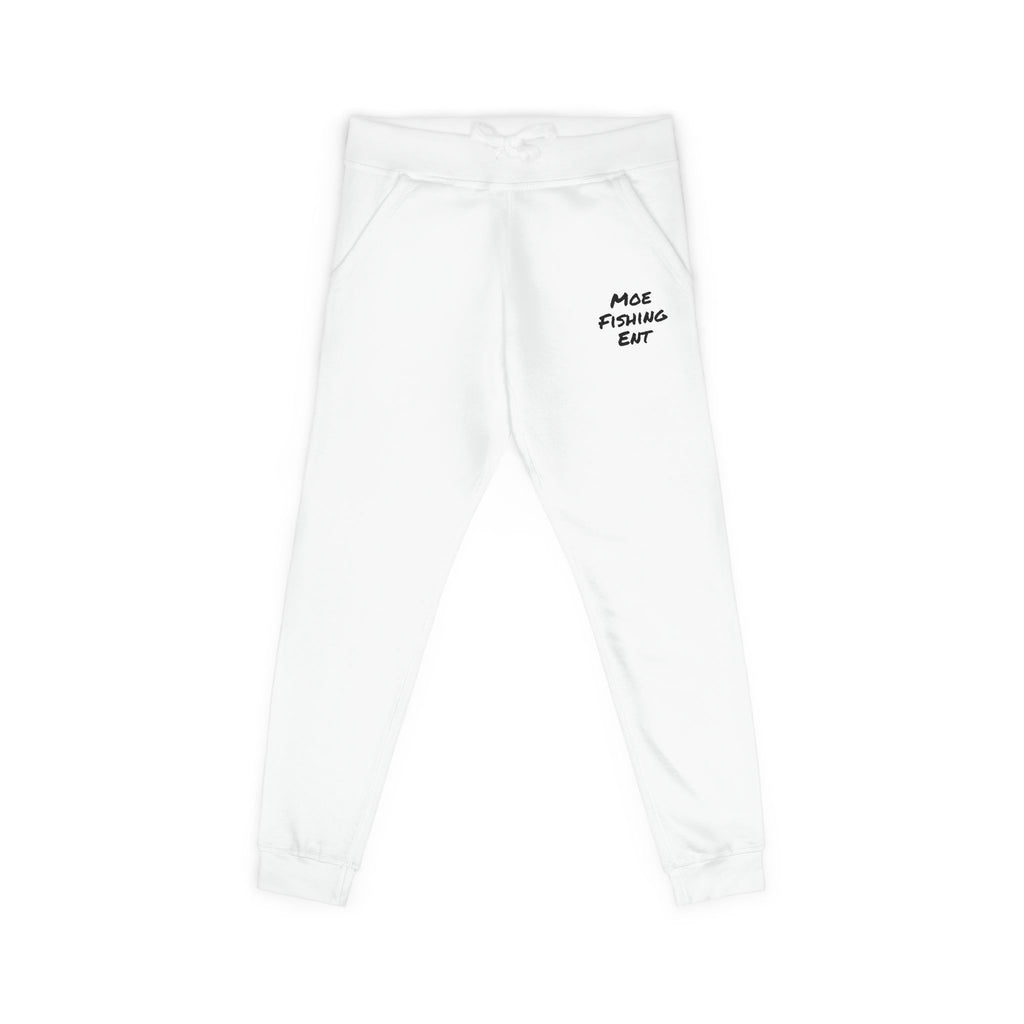 Embroidered 'Nice Fishins Ent' Fleece Sweatpants — Cozy Casual Joggers