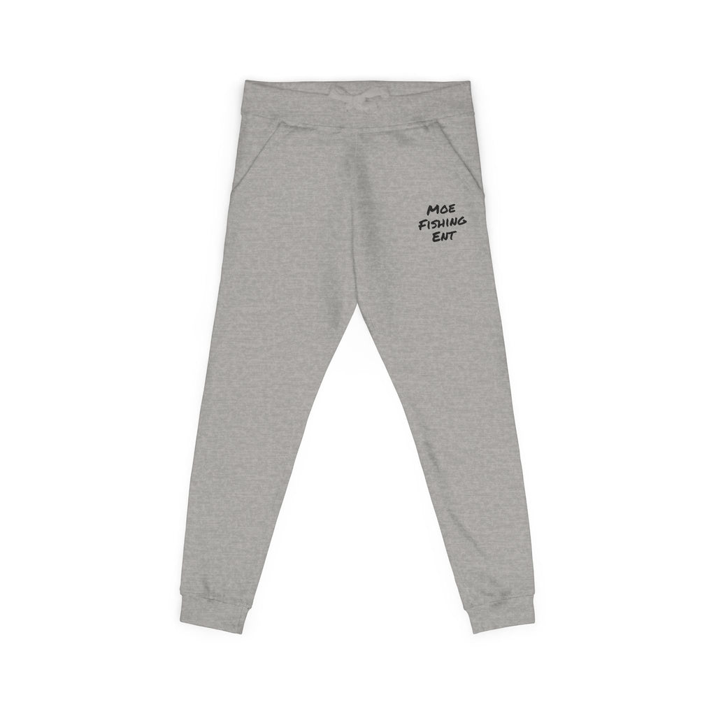 Embroidered 'Nice Fishins Ent' Fleece Sweatpants — Cozy Casual Joggers