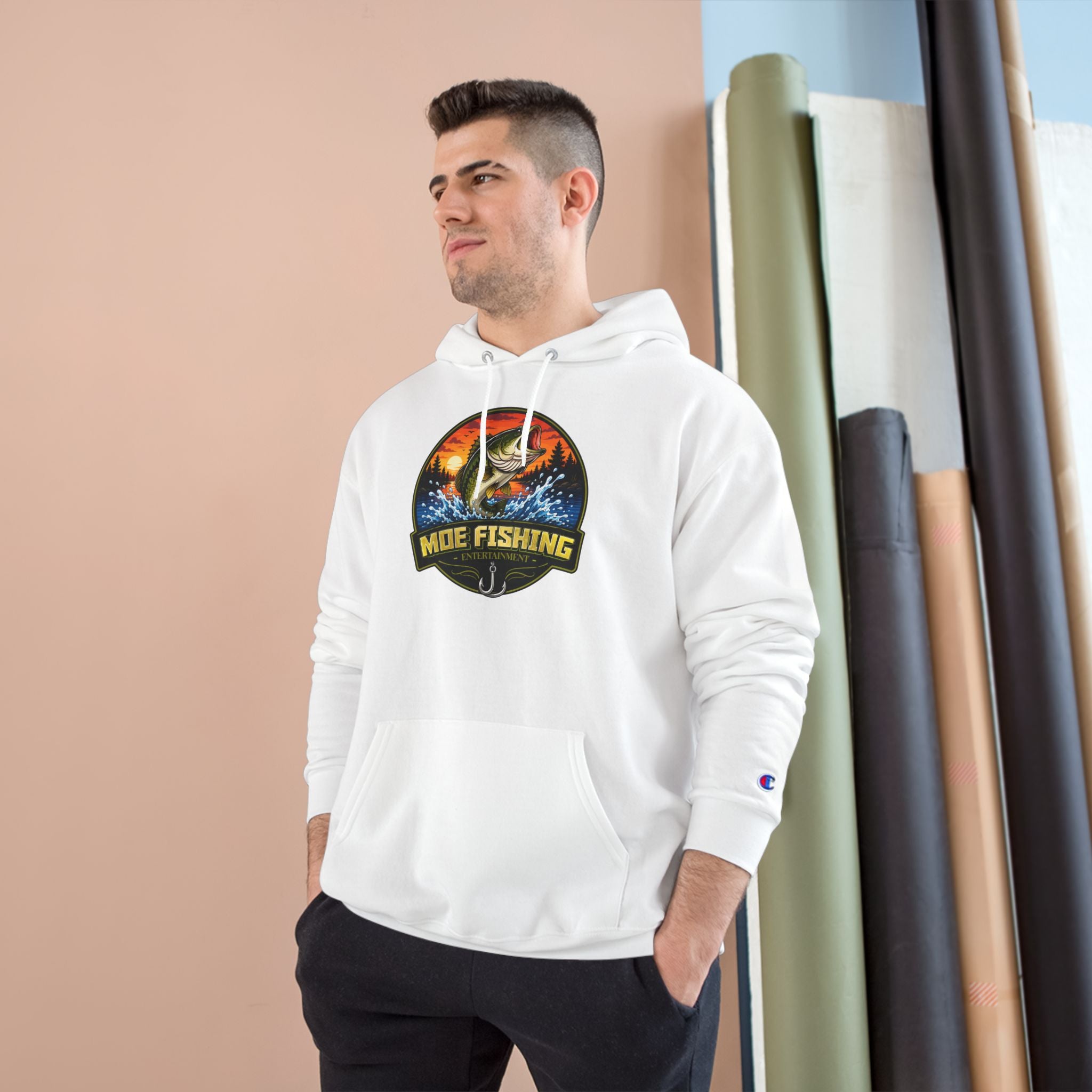Fishing Champion Hoodie — 'Moe Fishing' Bass Graphic Pullover