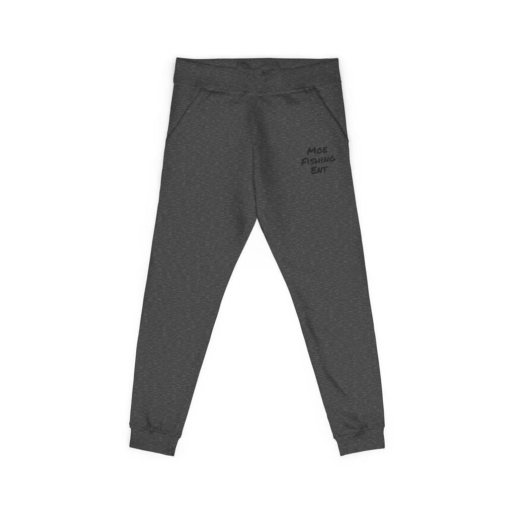 Embroidered 'Nice Fishins Ent' Fleece Sweatpants — Cozy Casual Joggers