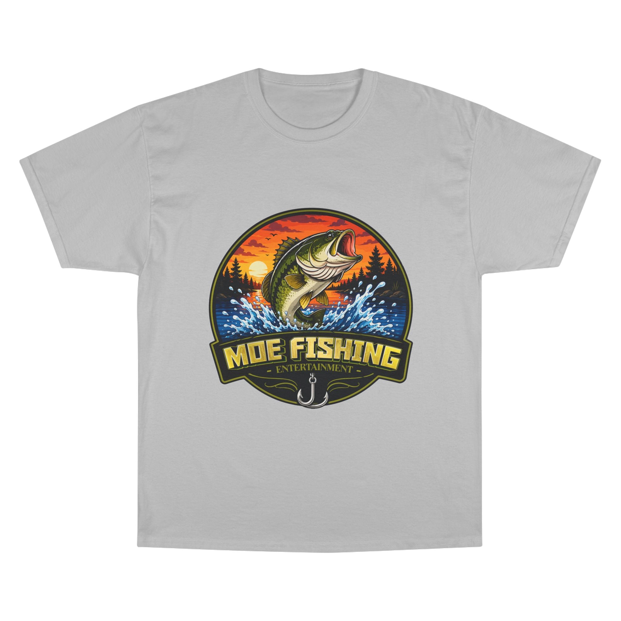 Fishing Logo T-Shirt — "Moe Fishing" Bass Graphic Tee