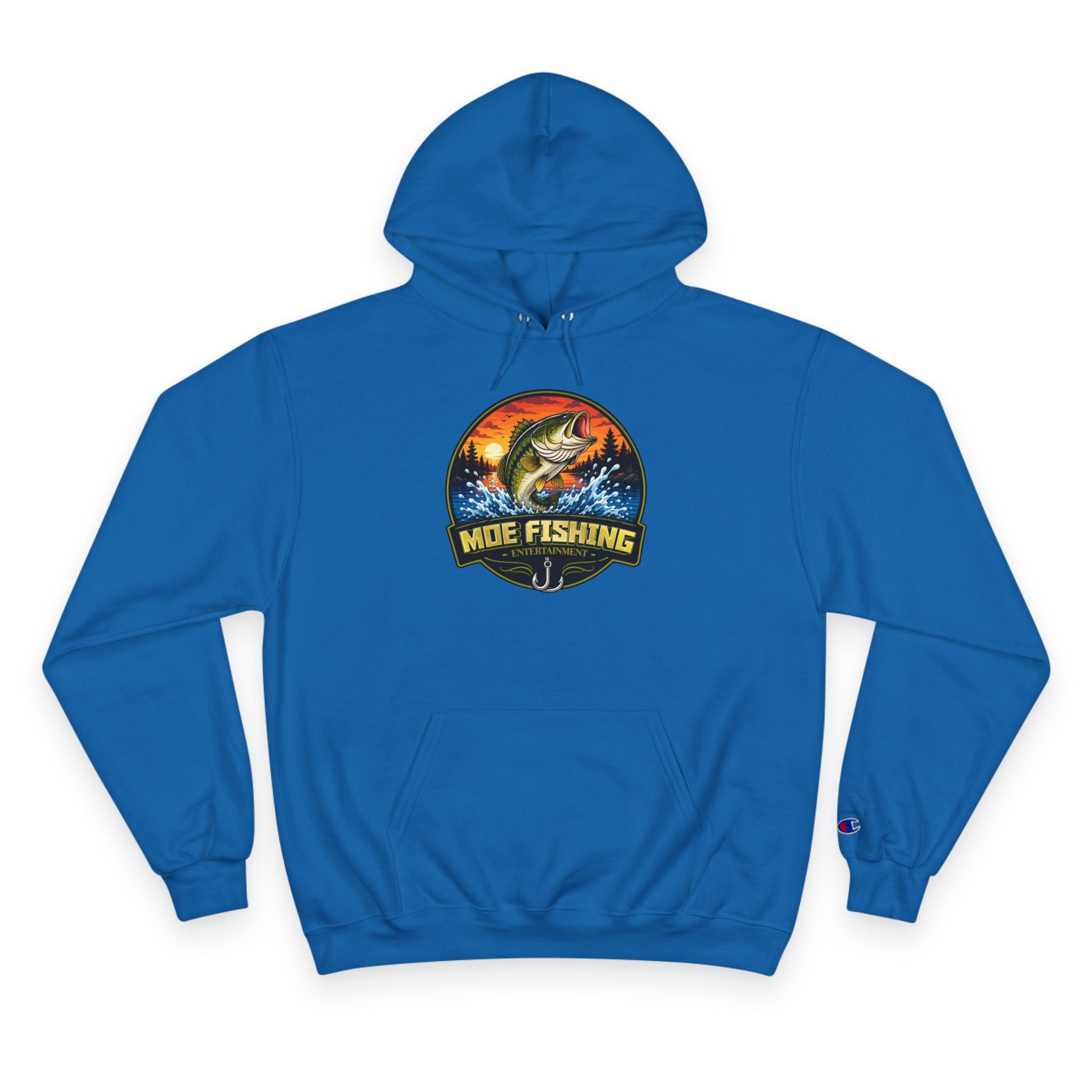 Fishing Champion Hoodie — 'Moe Fishing' Bass Graphic Pullover