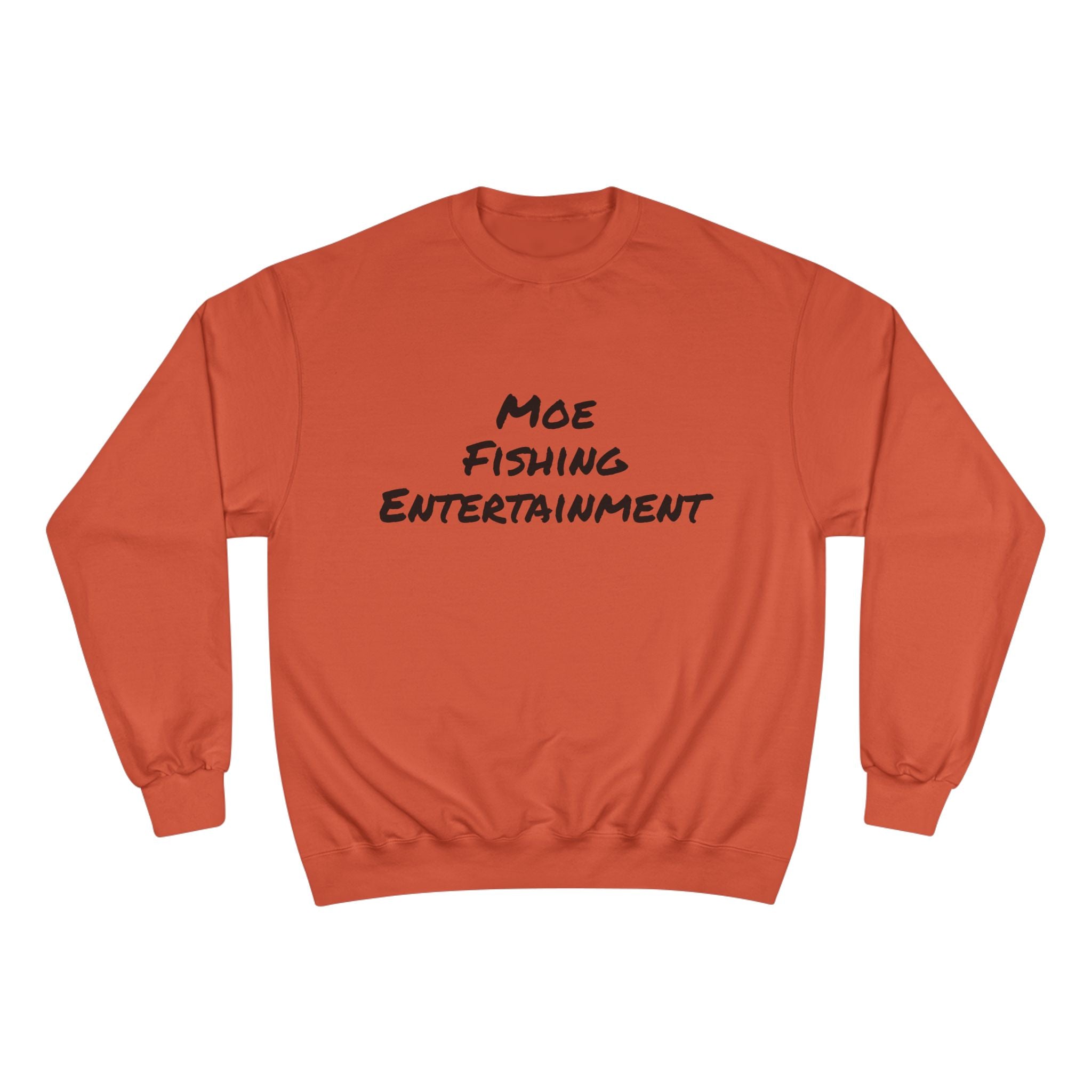 Fishing Sweatshirt — "Moe Fishing Entertainment" Bass Logo Crewneck