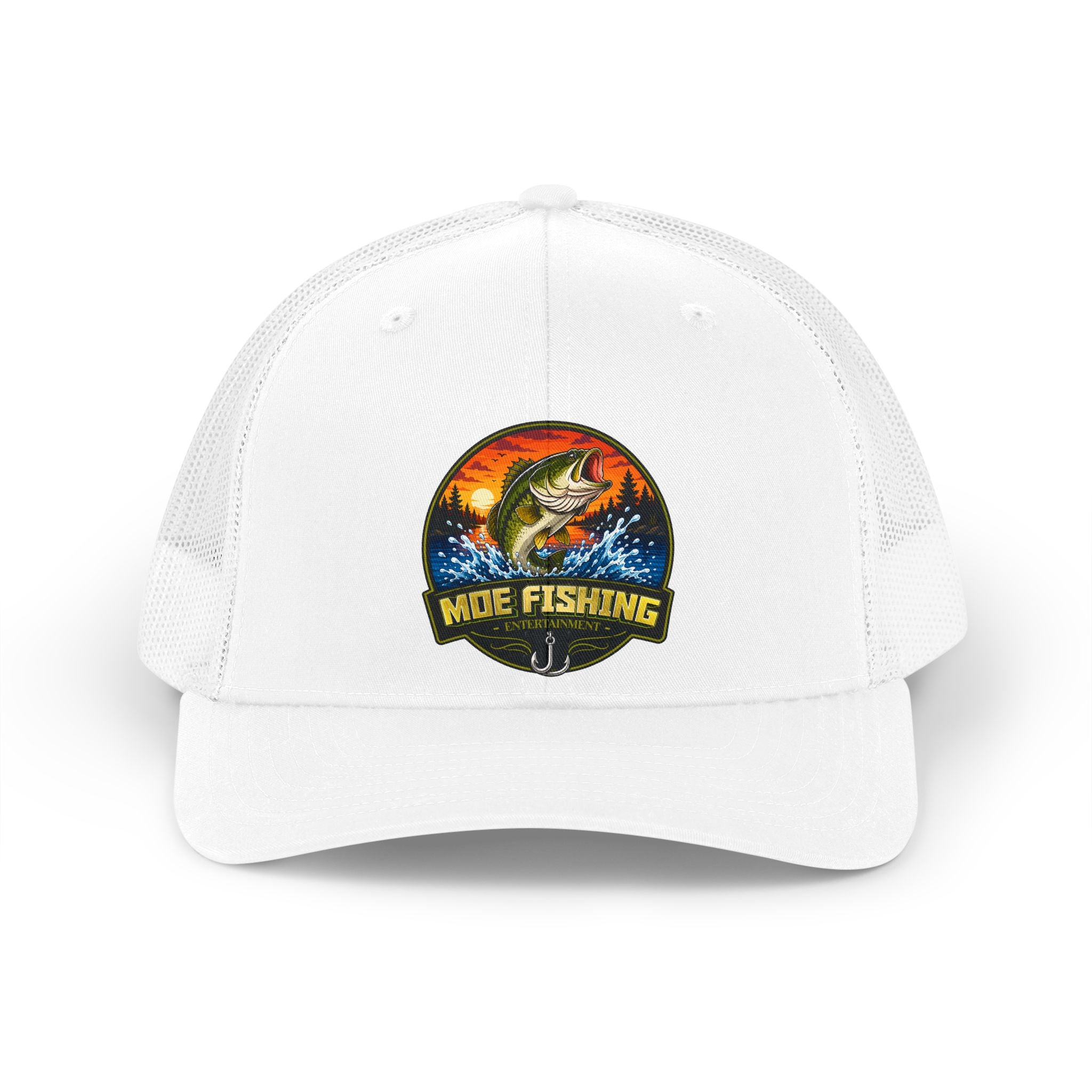 Fishing Trucker Hat – Retro Bass Patch Cap