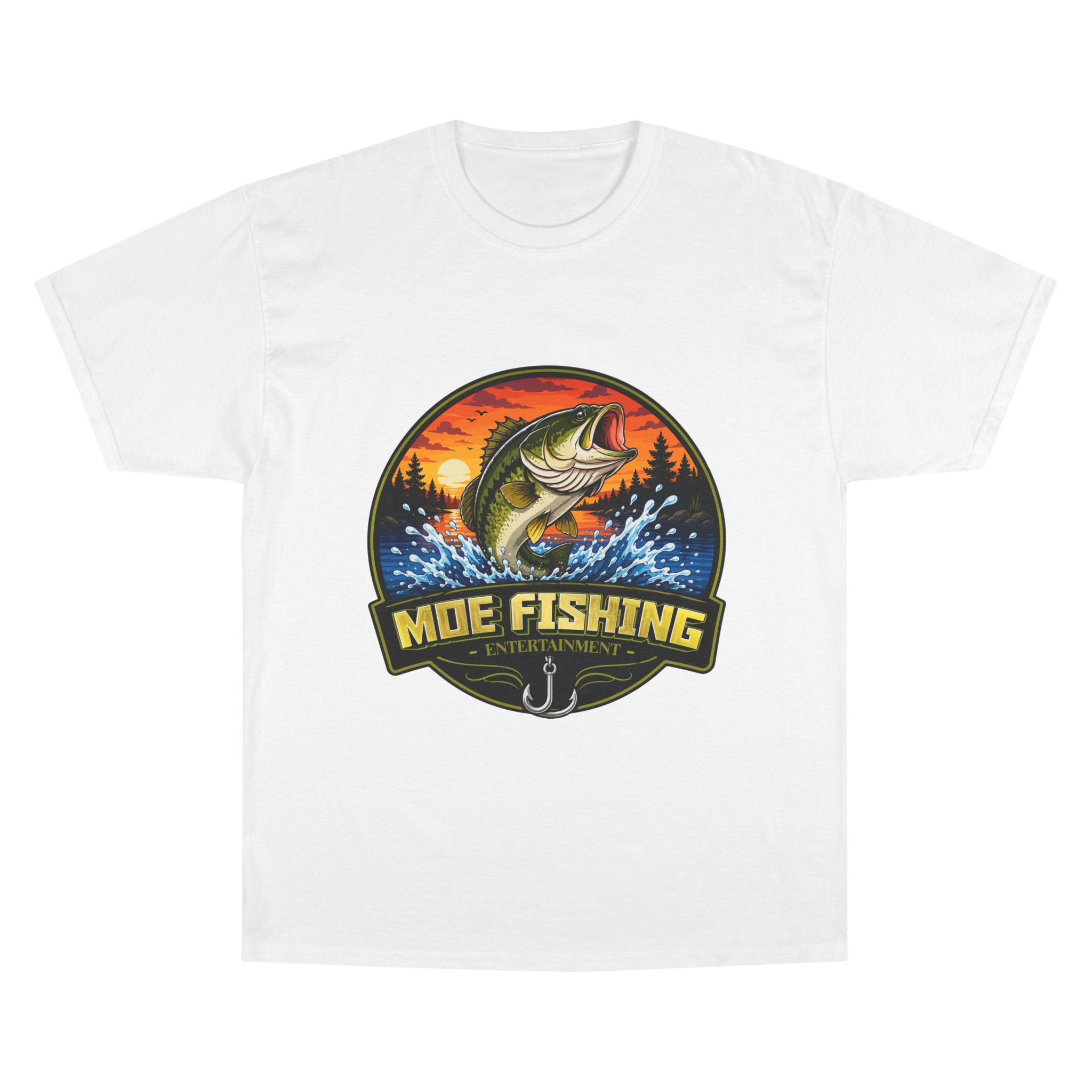 Fishing Logo T-Shirt — "Moe Fishing" Bass Graphic Tee