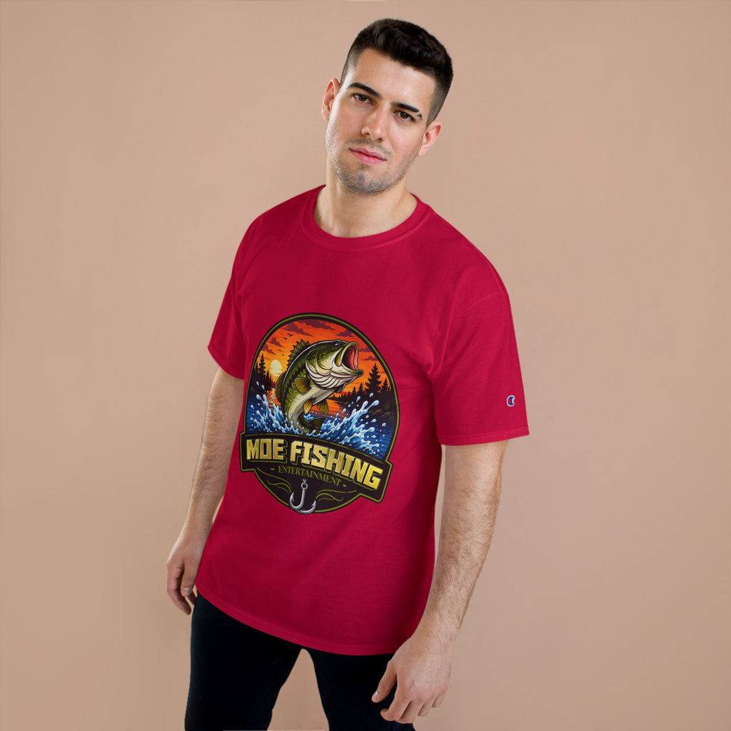 Fishing Logo T-Shirt — "Moe Fishing" Bass Graphic Tee
